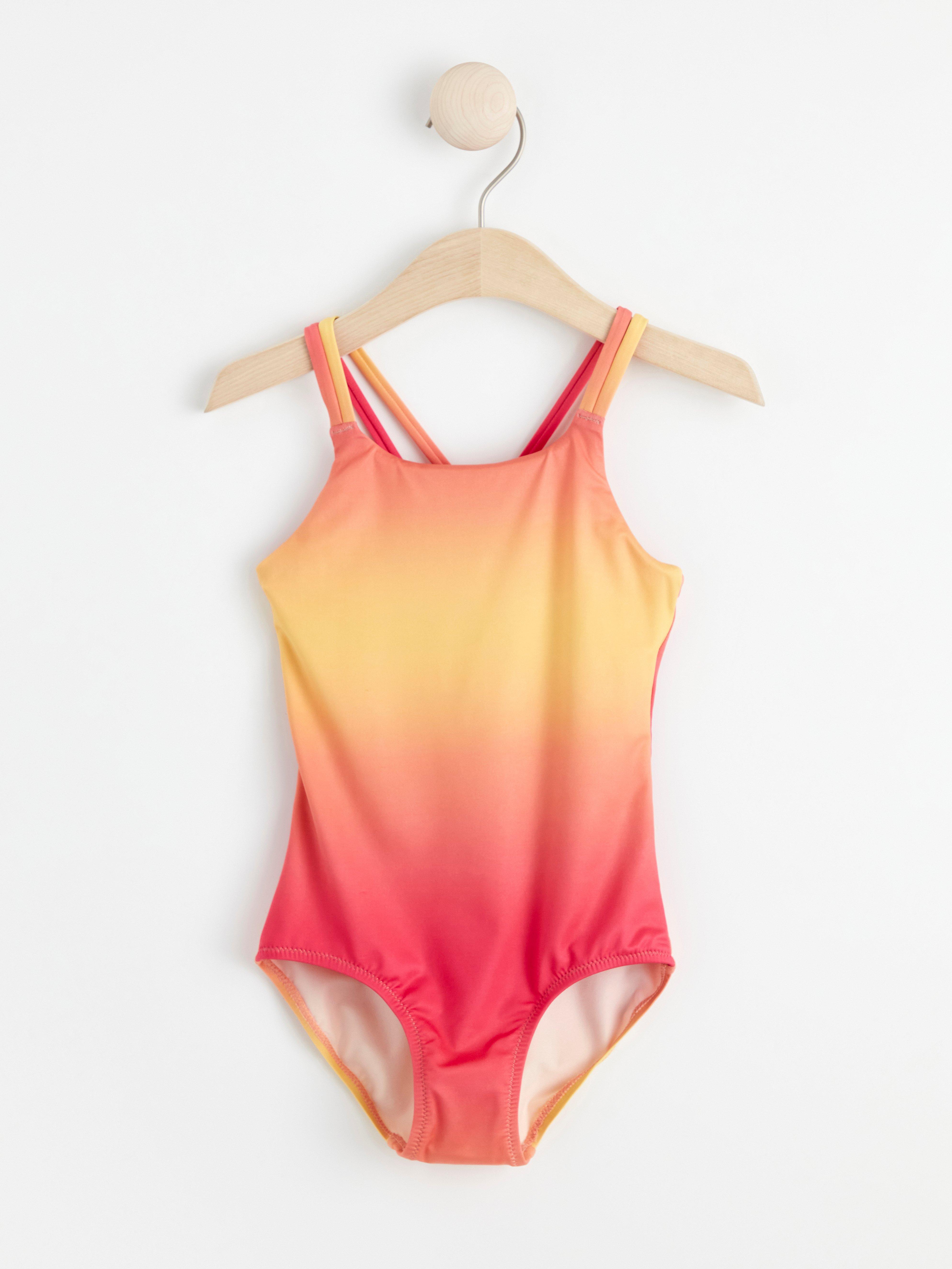 Gradient Print Swimsuit Set