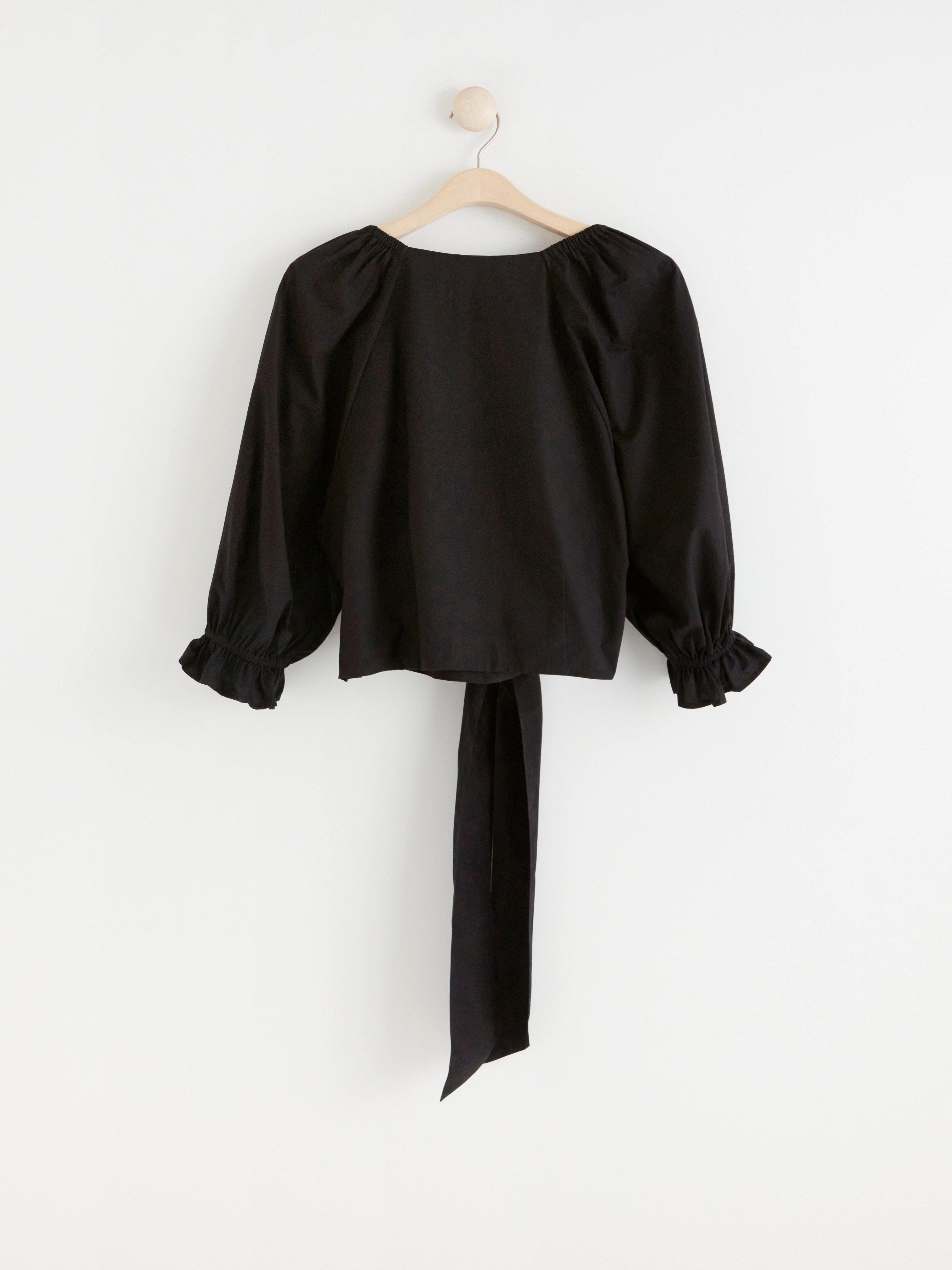 Wrap Blouse - Womens Wear - Black