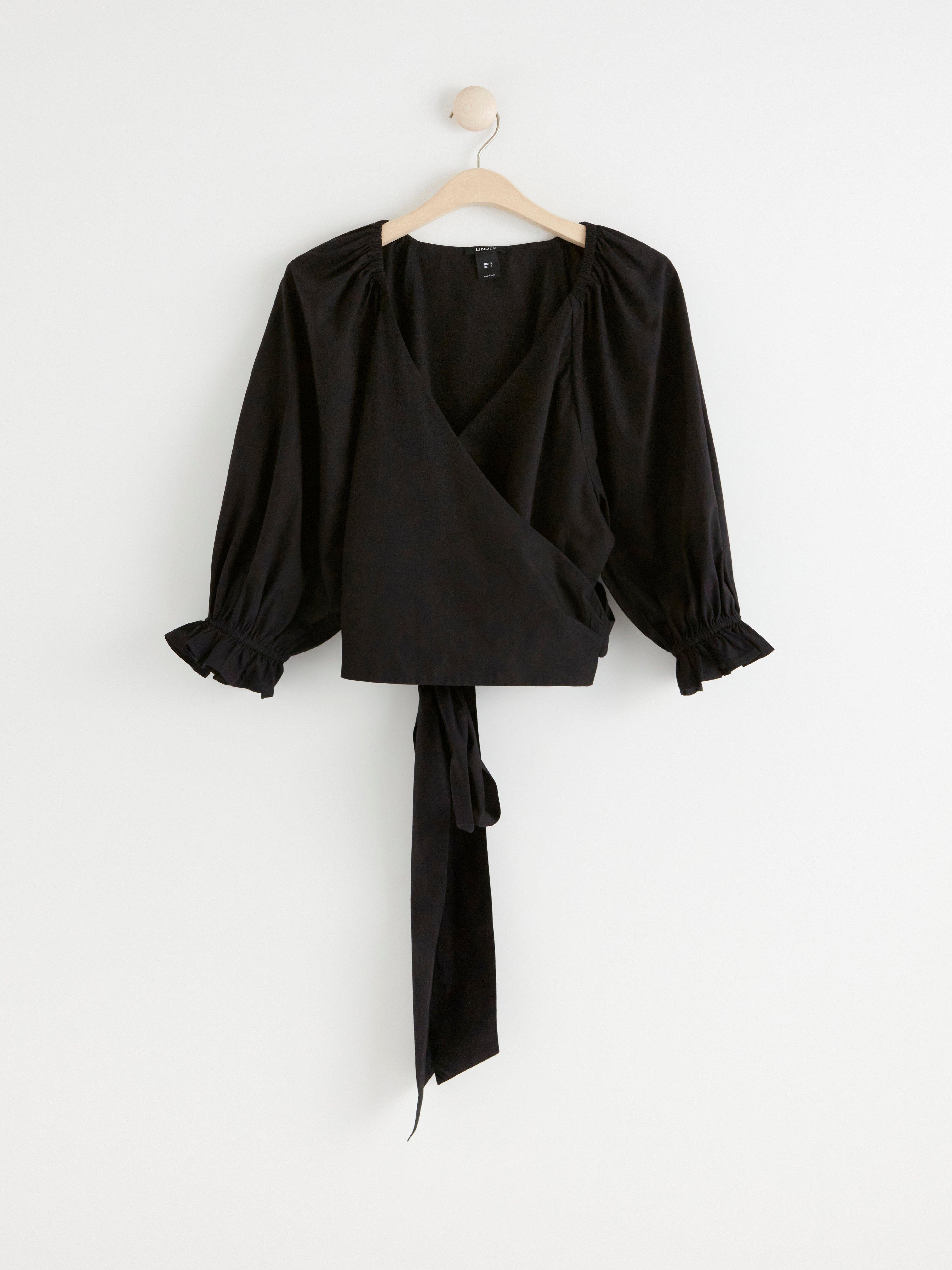 Wrap Blouse - Womens Wear - Black