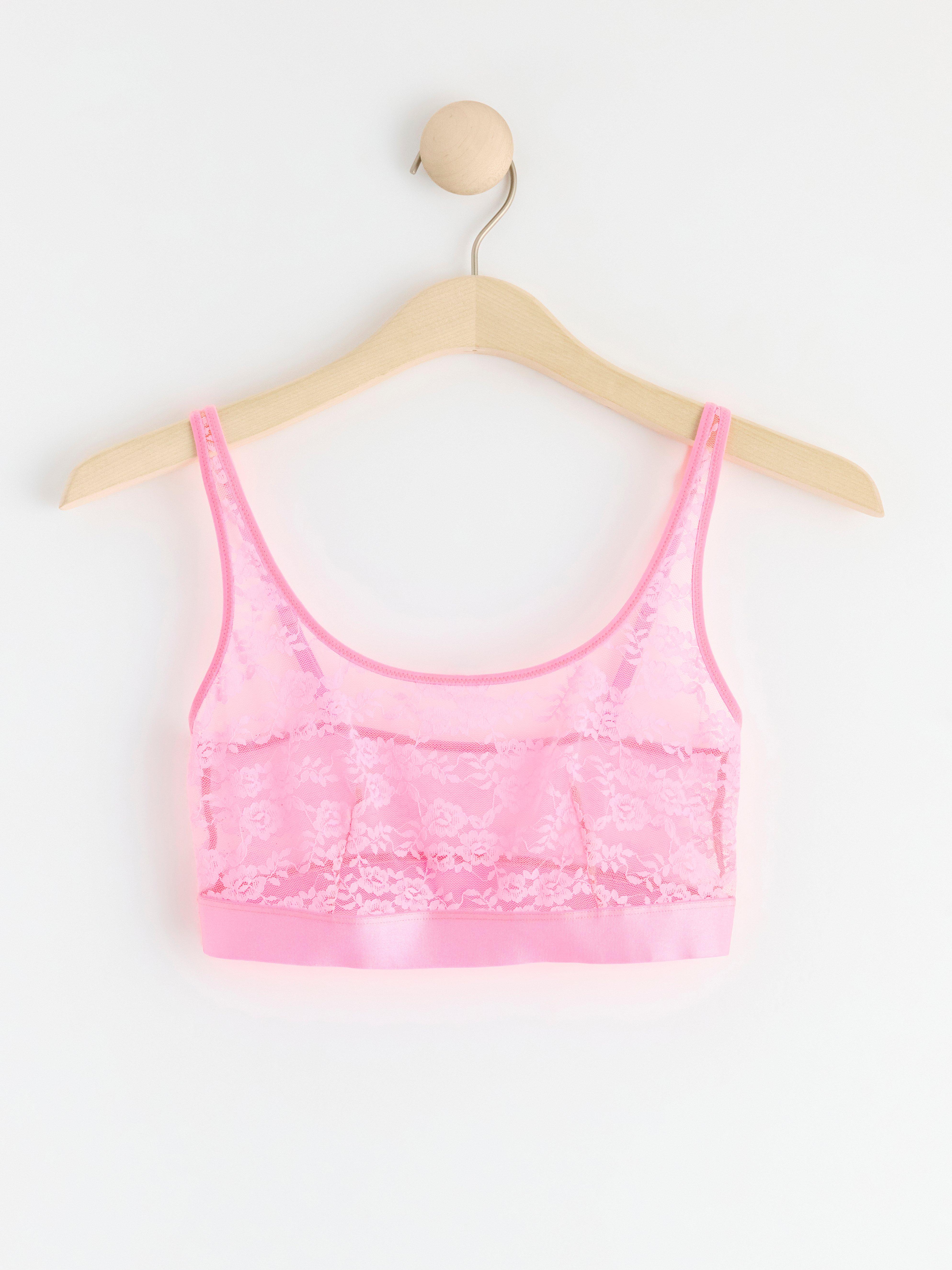 Rintaliivit ilman toppauksia (bralette) - Alusvaatteet - Pinkki