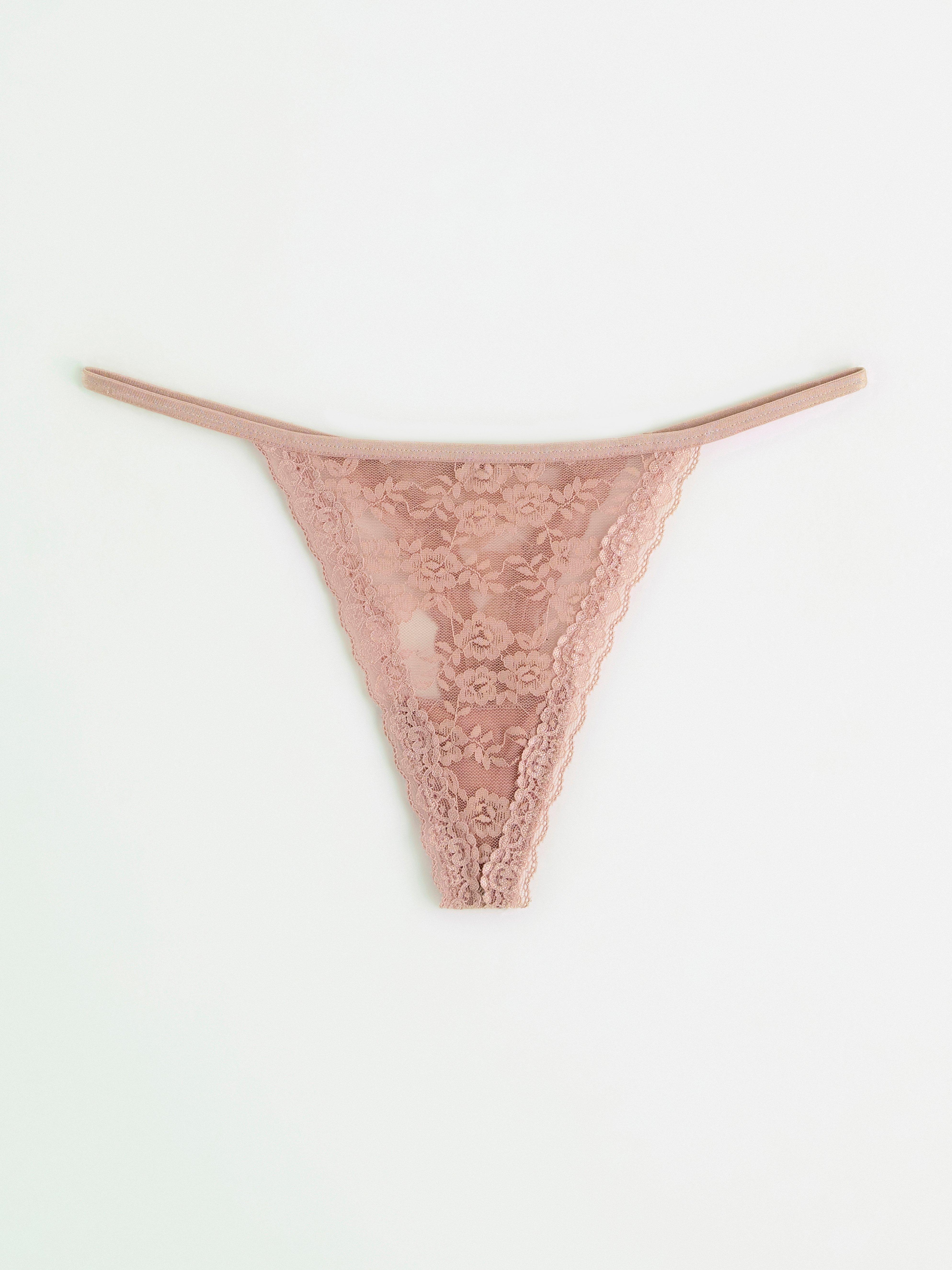 Tanga s nízkým pasem - Spodní prádlo - Růžová