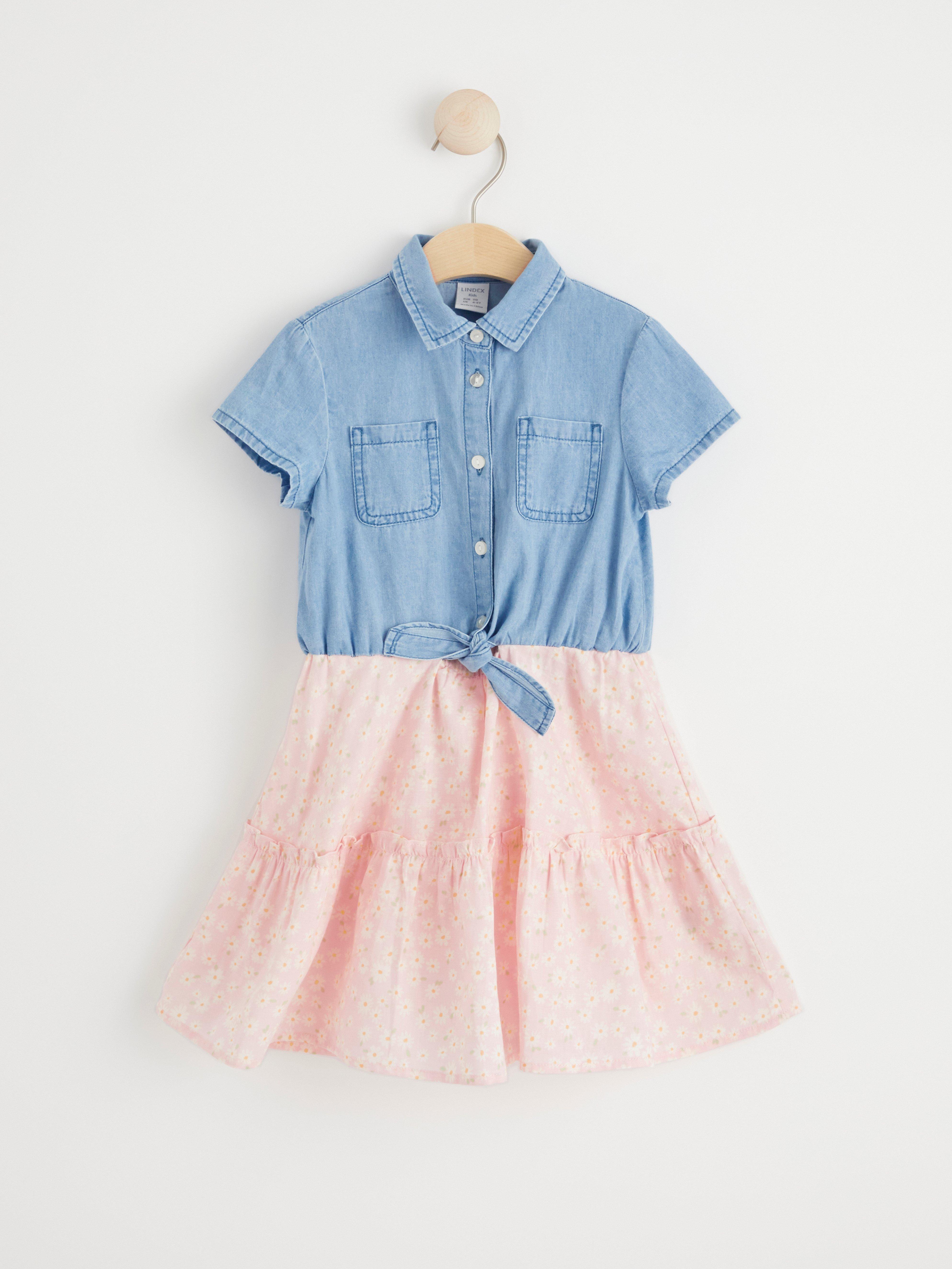 Short sleeve on sale denim dress uk