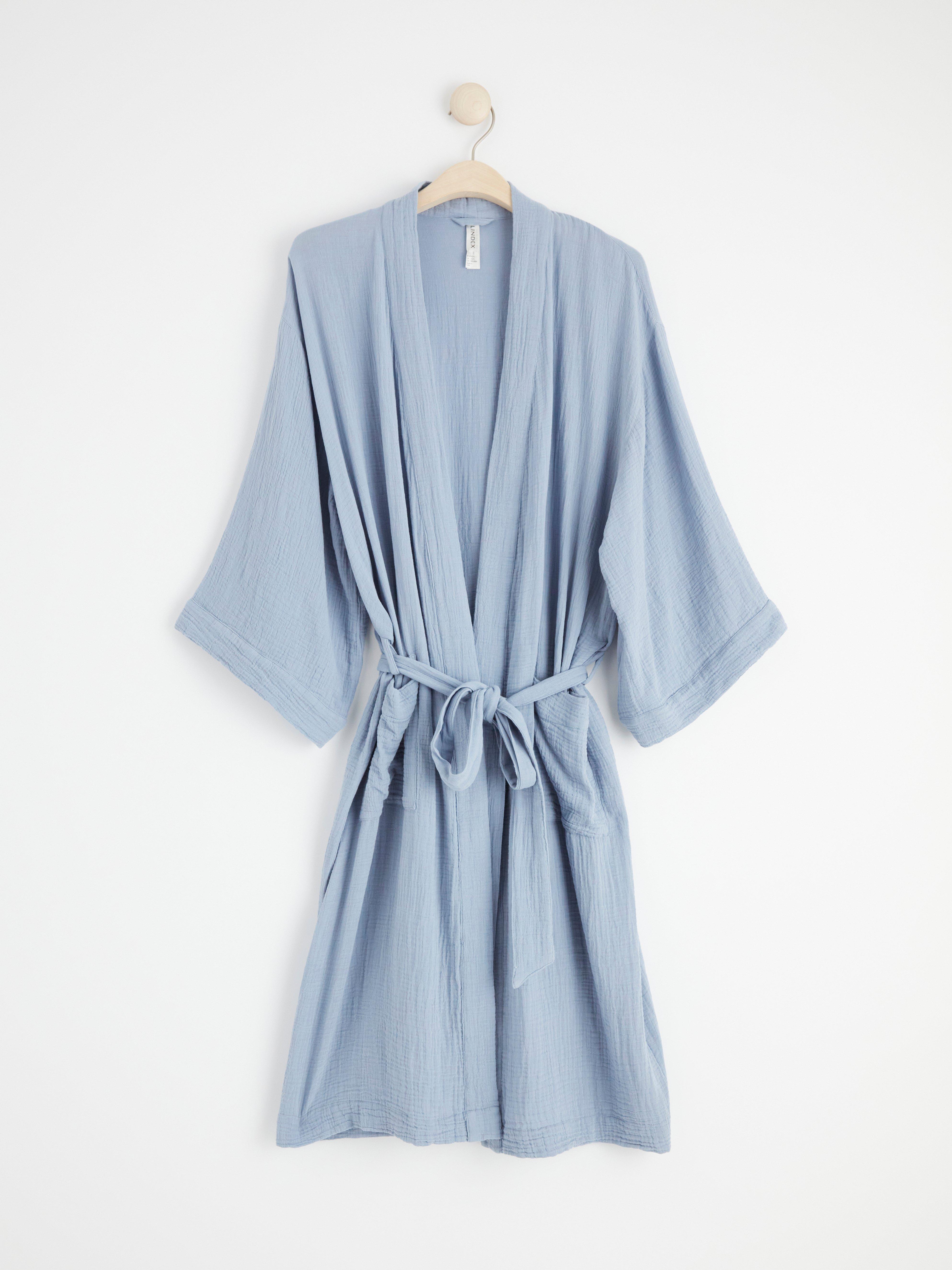 Morgonrock - Underkläder - Blå