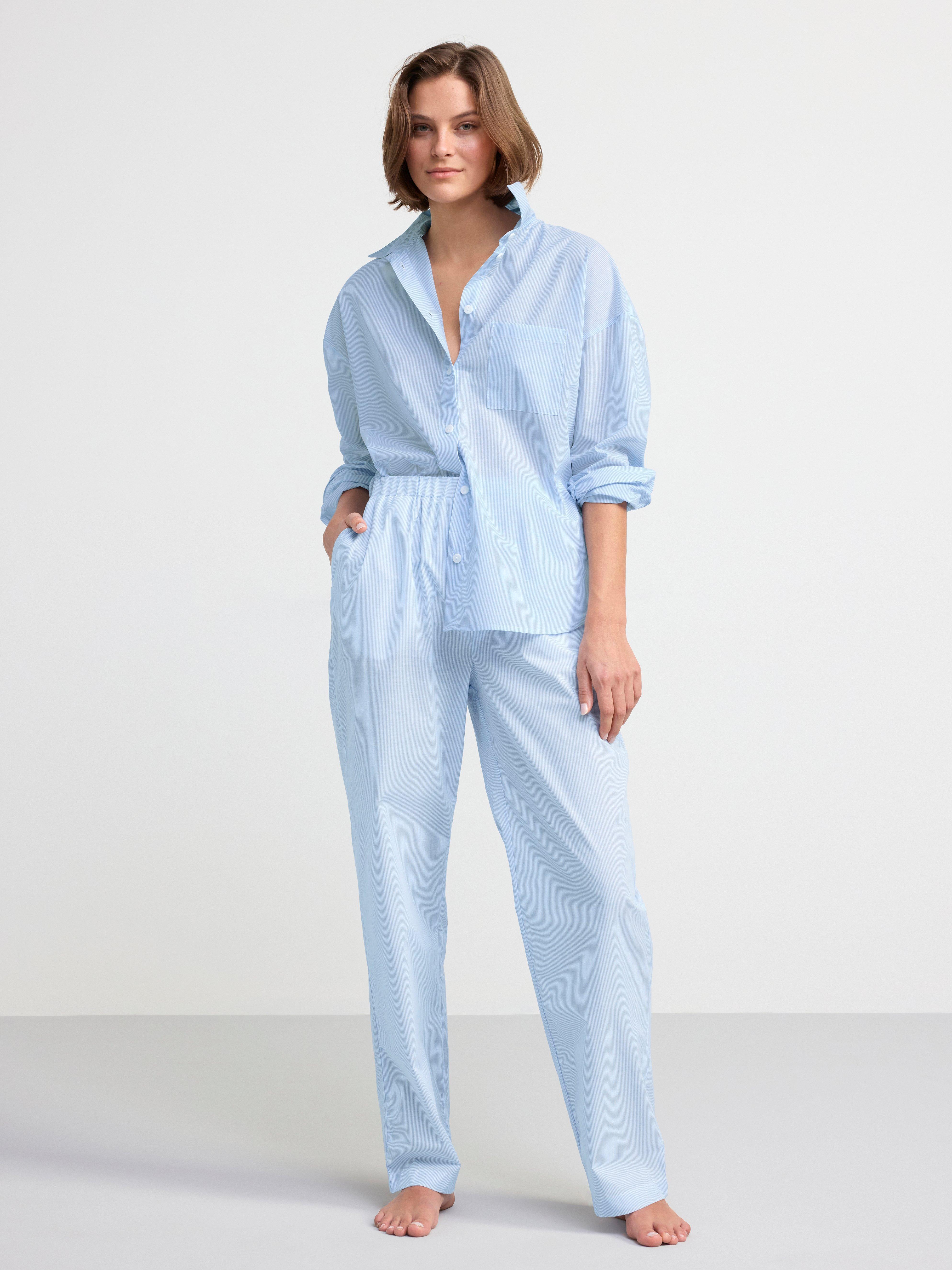Pyjamasskjorta i bomull