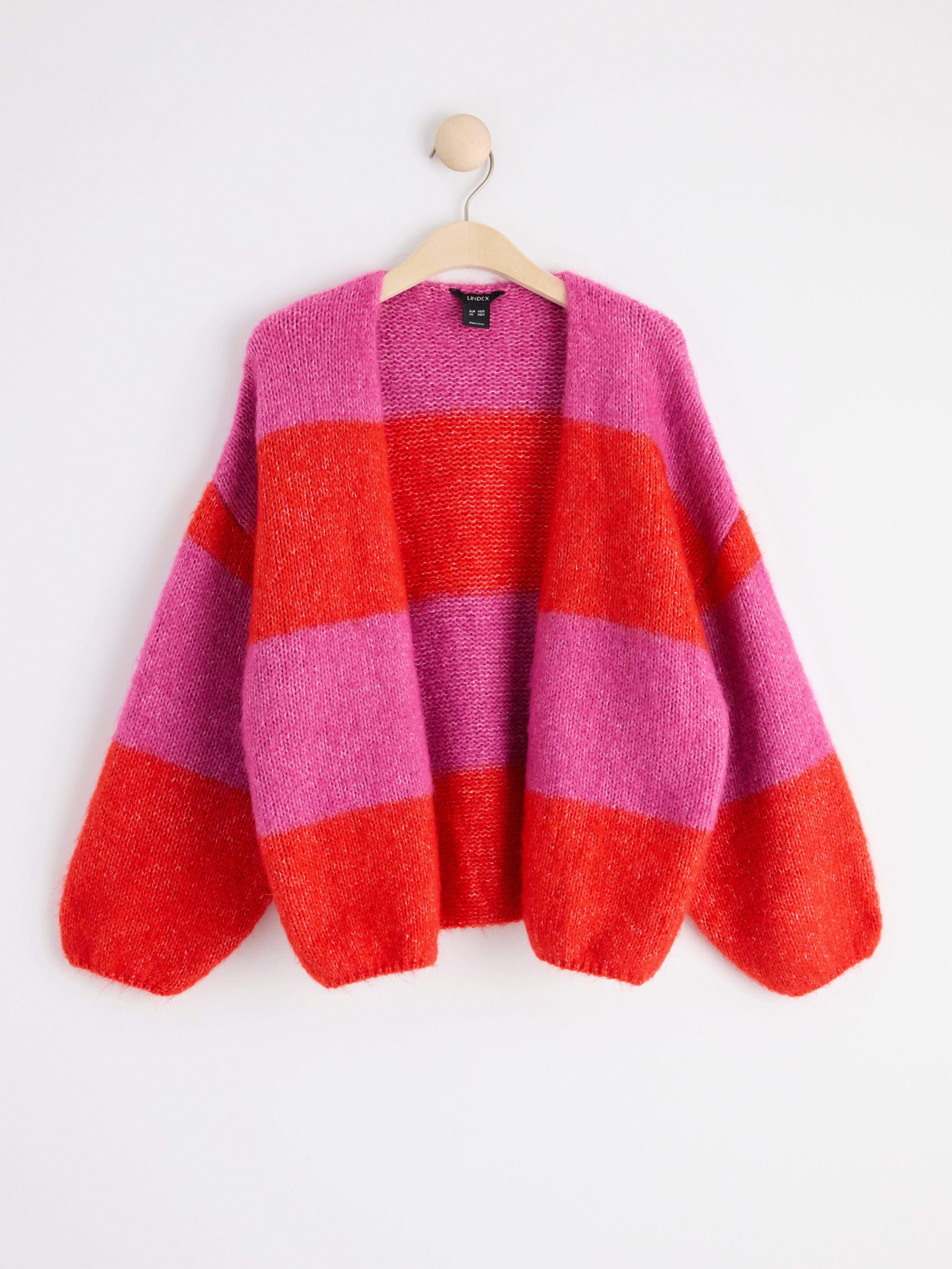 Cardigan - Dame - Rød