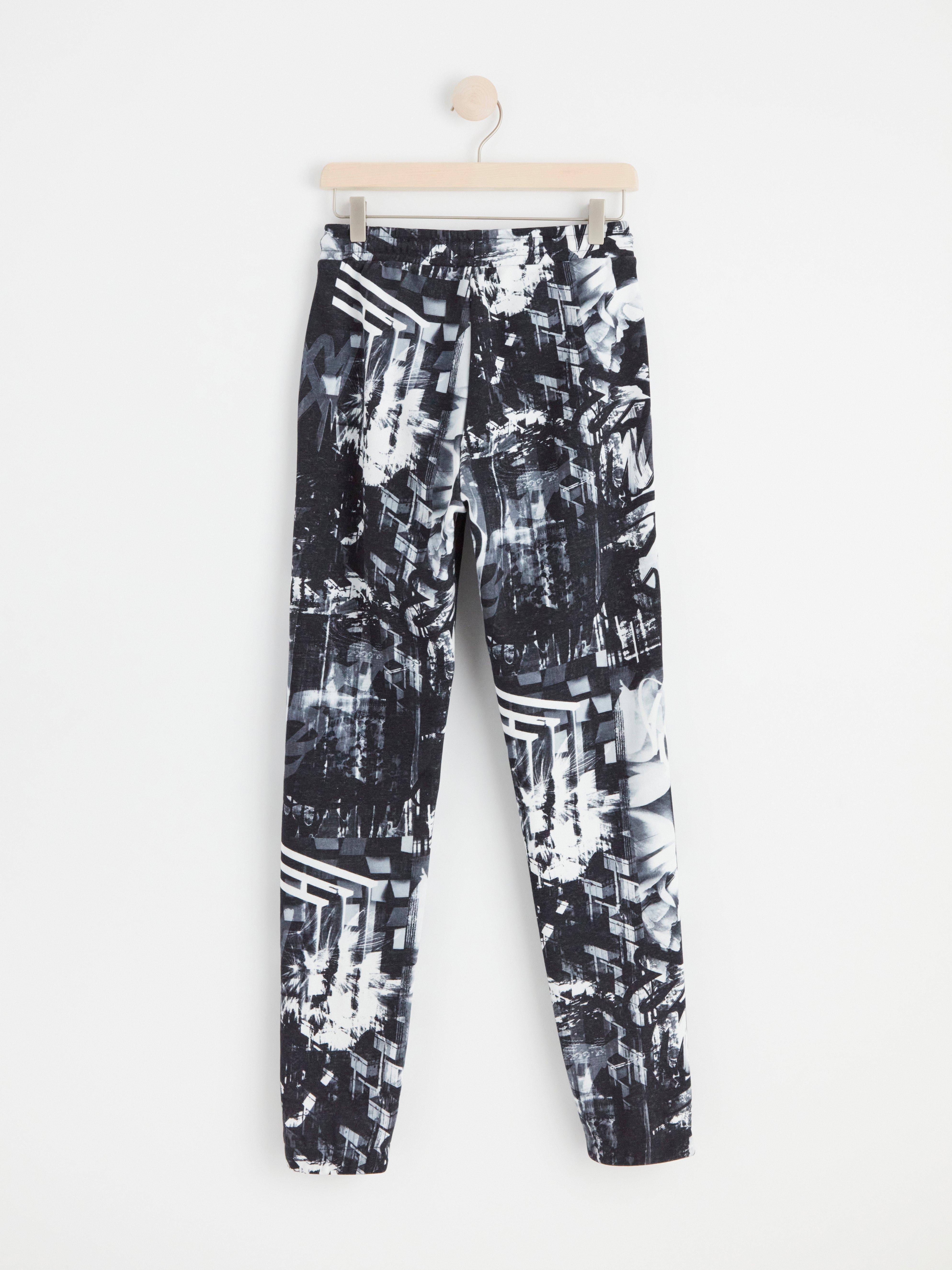 Patterned joggers best sale