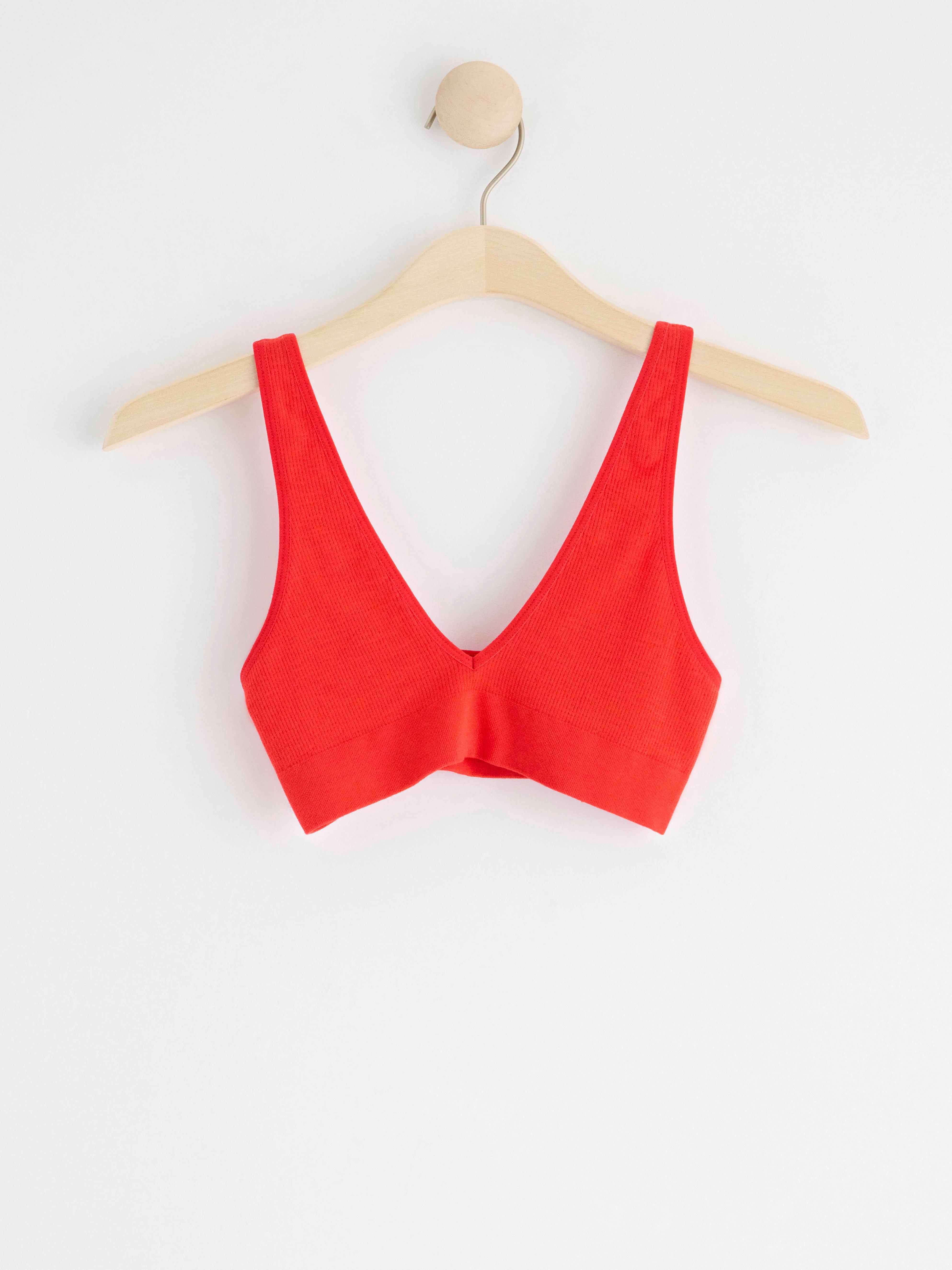 Soft Bra - Lingerie - Red