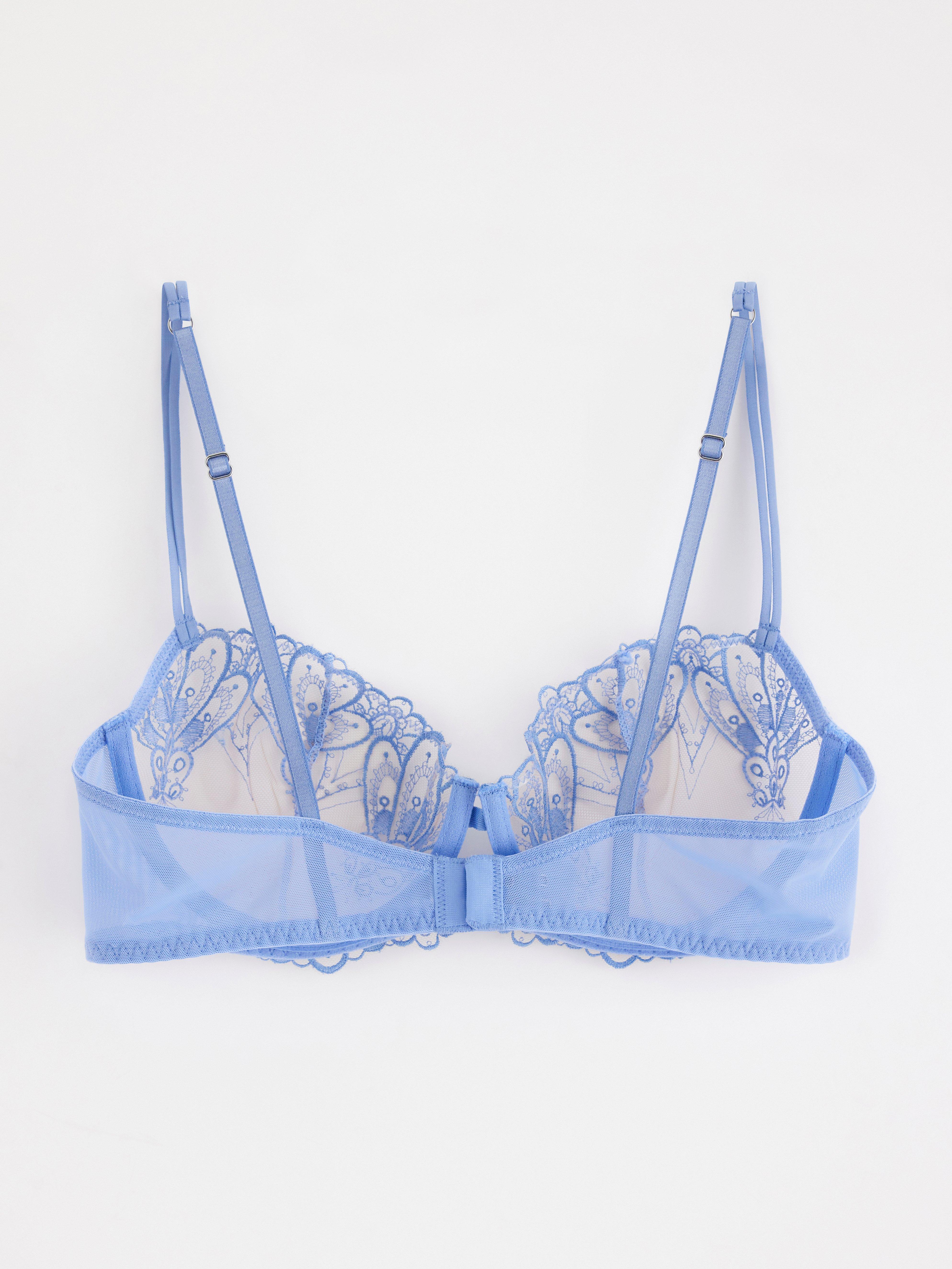 Unpadded Bra - Lingerie - Blue