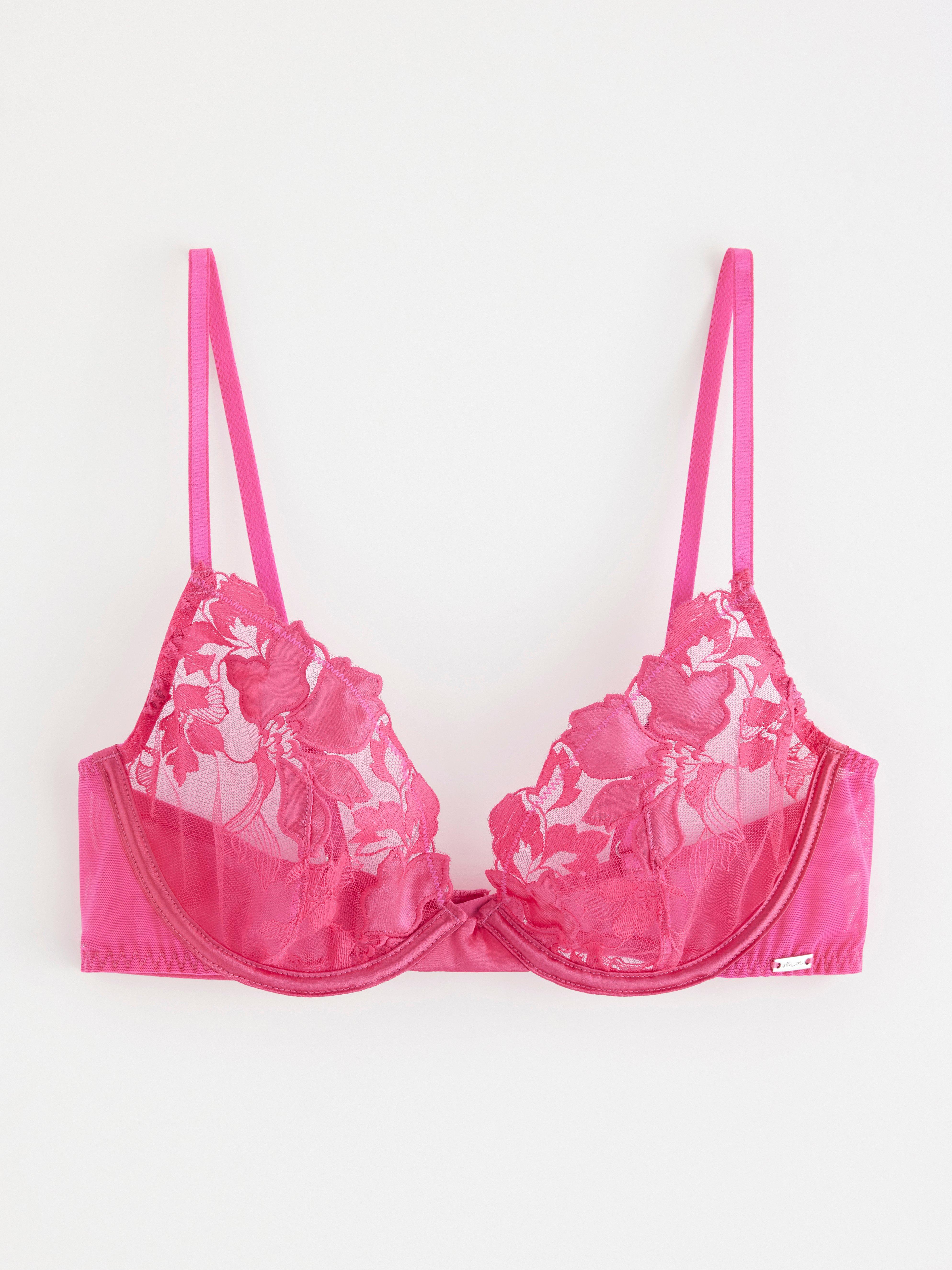 Unpadded Bra - Lingerie - Pink