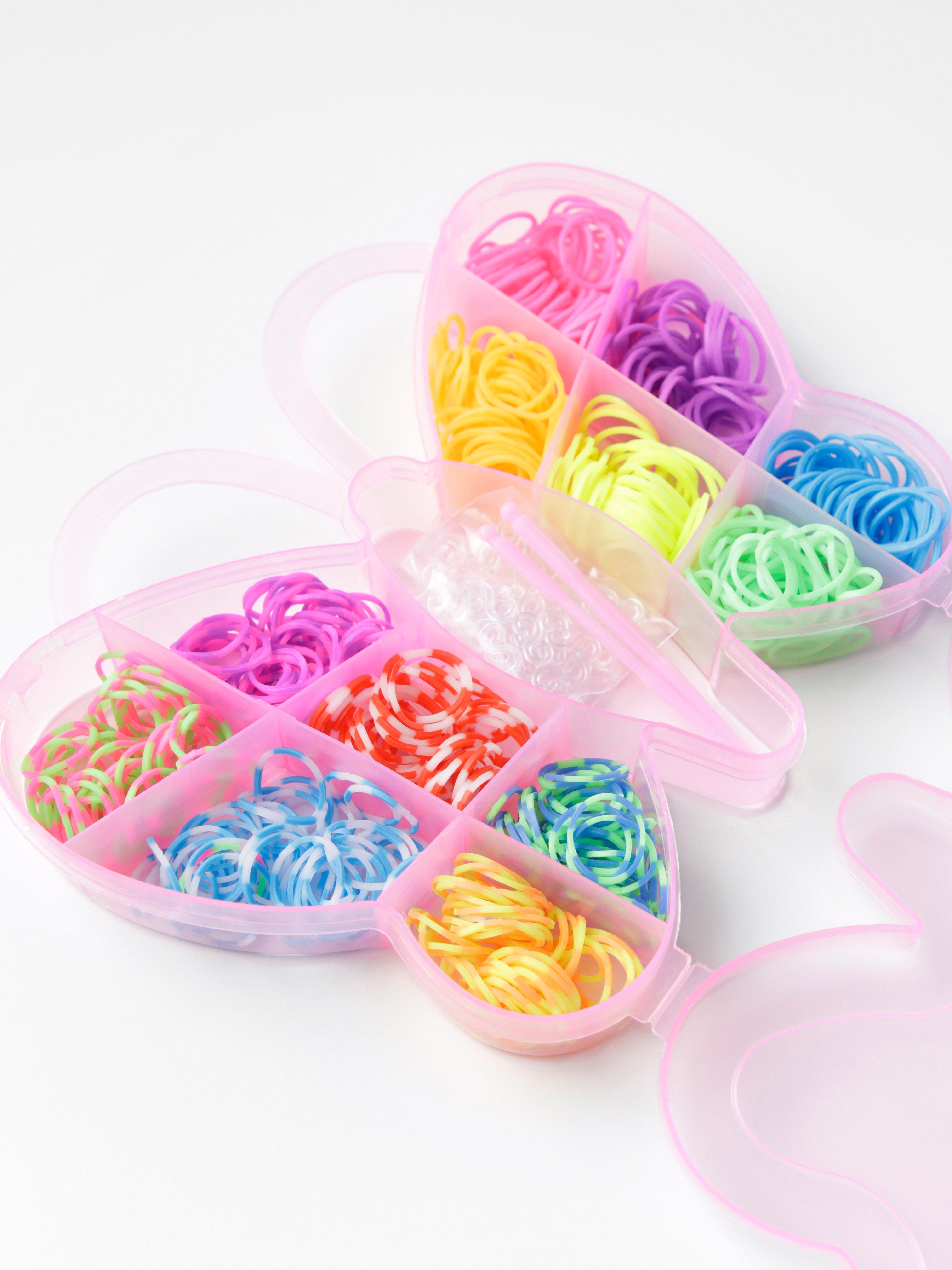 Colourful loom bands