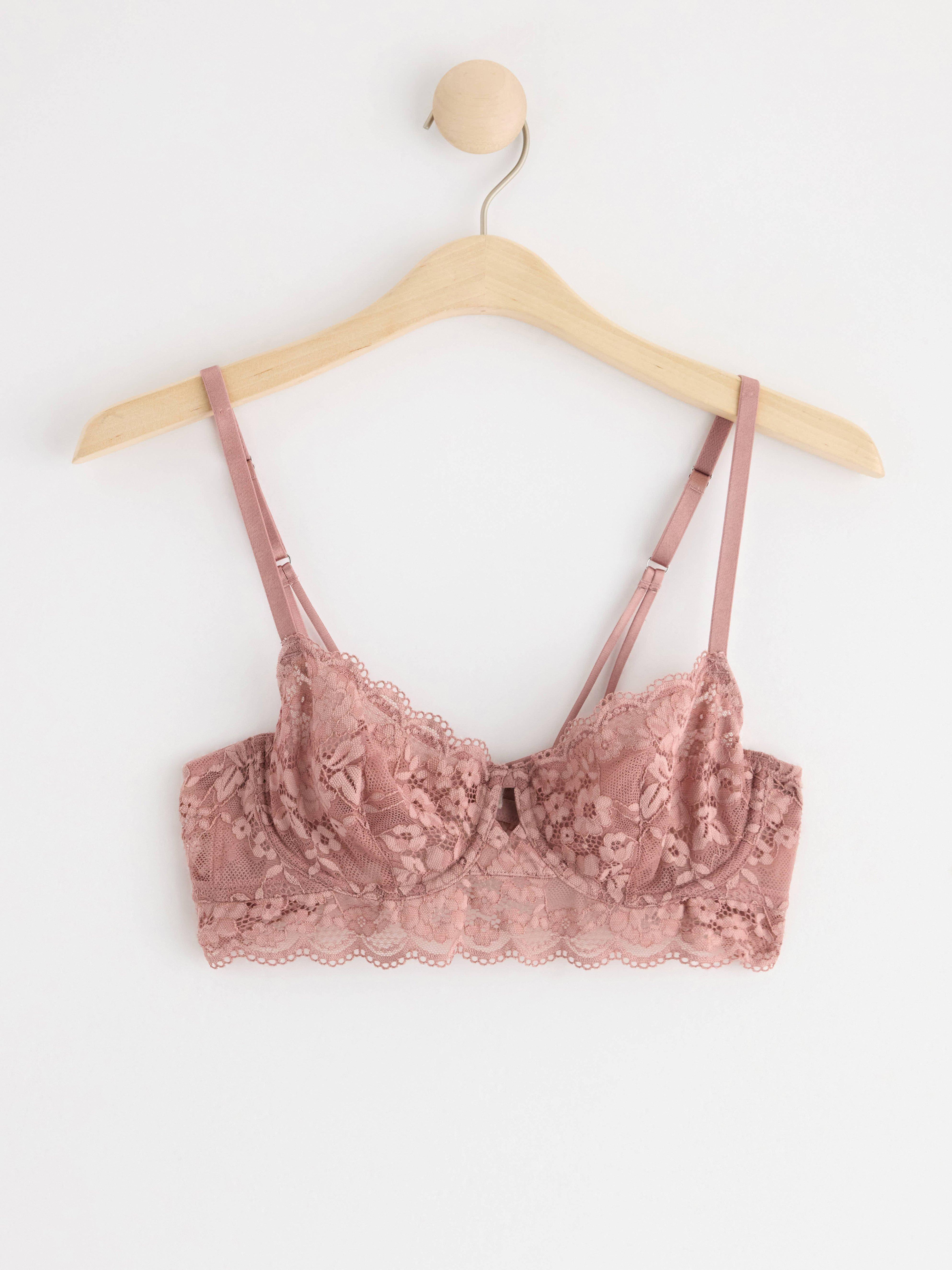 Unpadded Bra - Lingerie - Pink