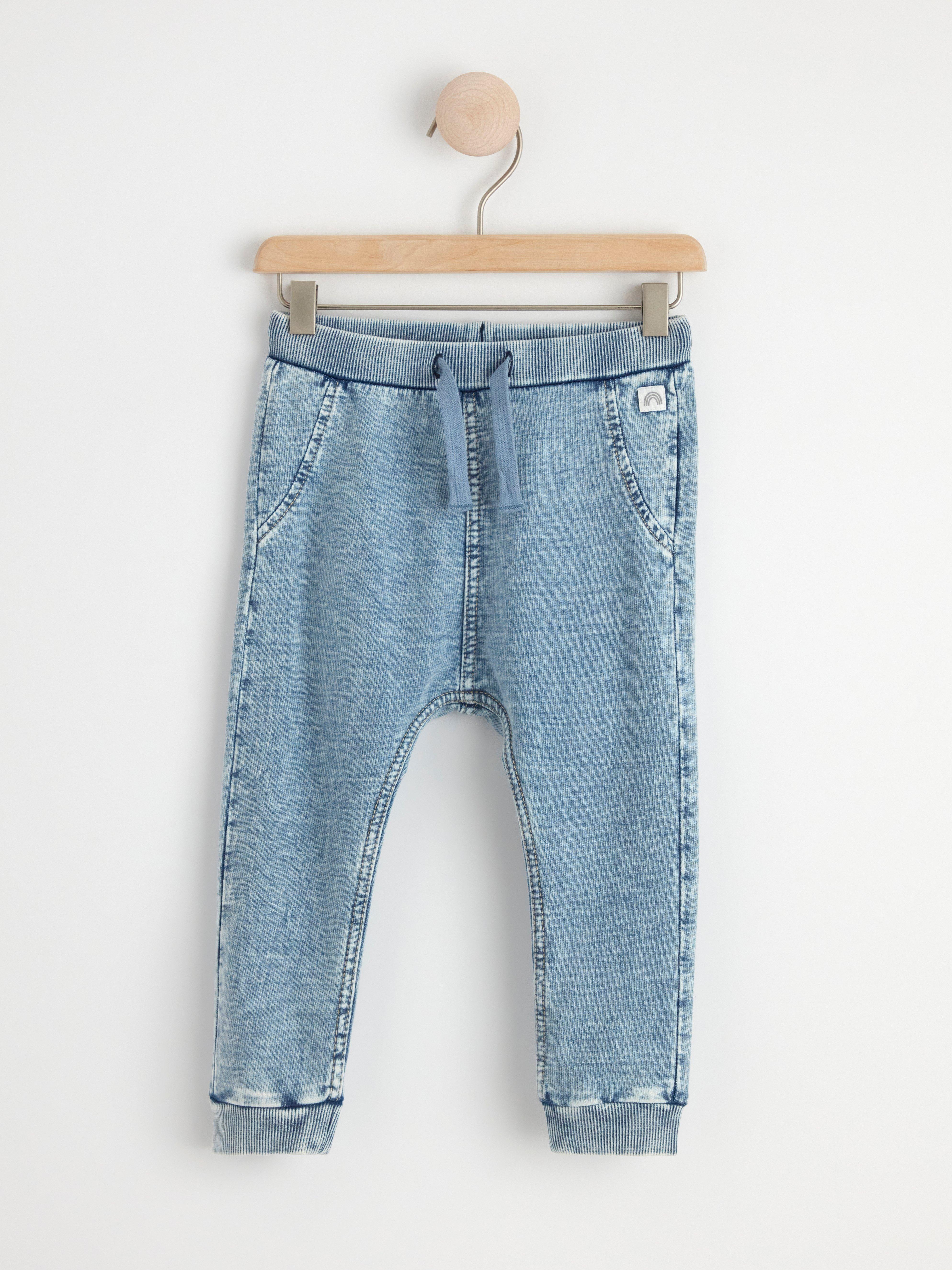 Jersey discount denim joggers