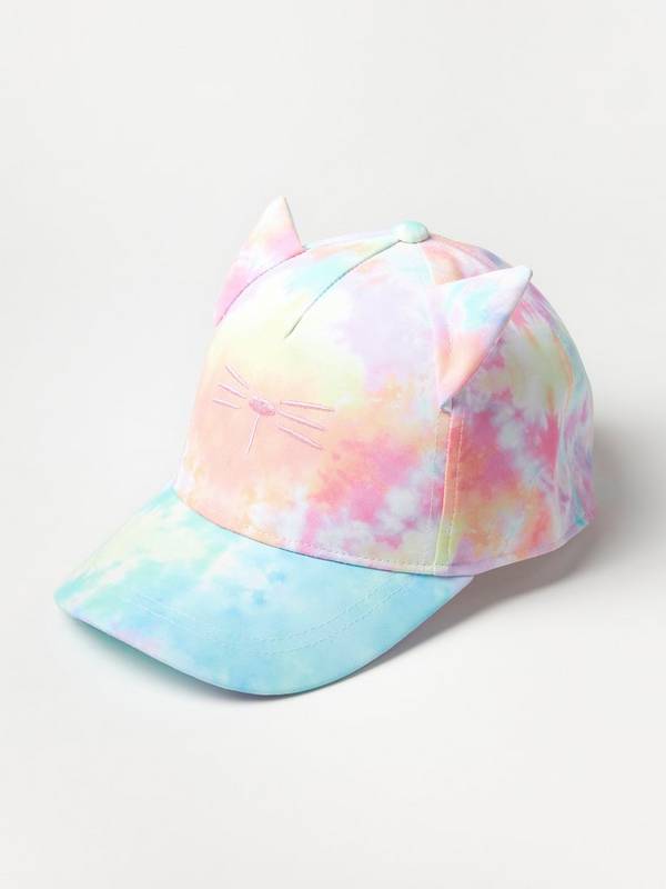 PINK CAP WITH ROUNDED PEAK AND EMBROIDERY, CHILD PINK CAP WITH ROUNDED PEAK AND EMBROIDERY, CHILD