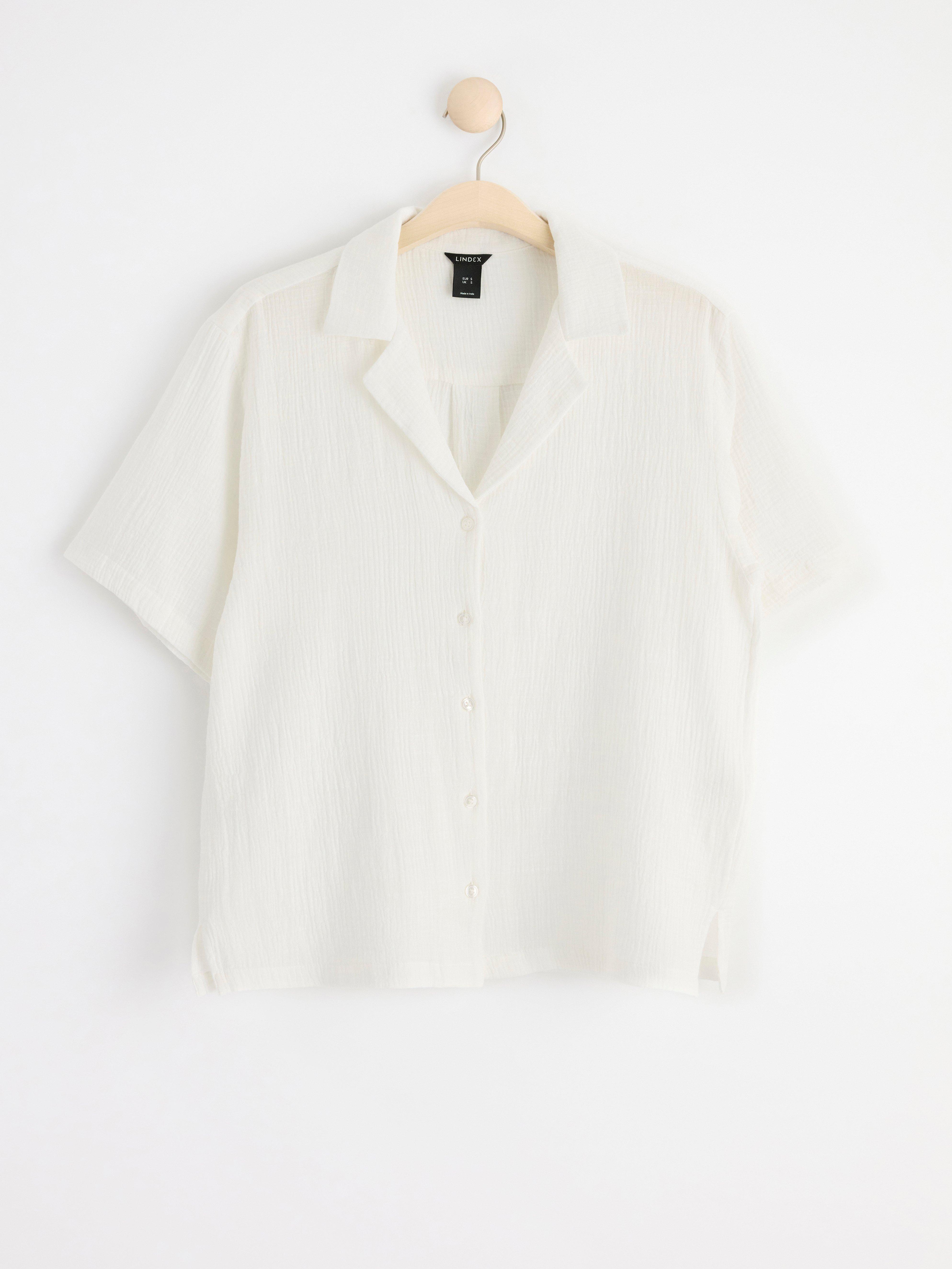 Washed Cotton Gauze Shirt