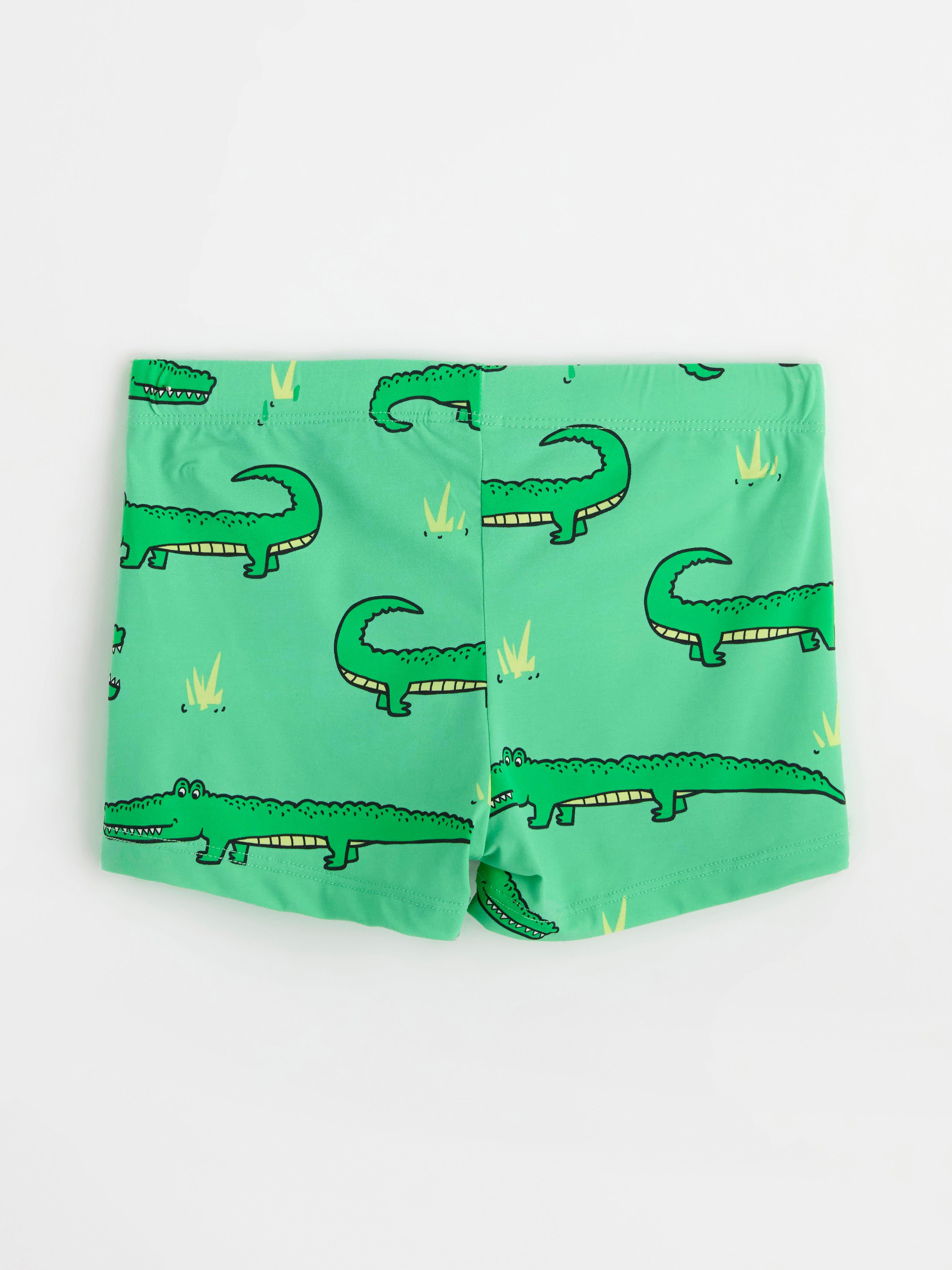 Alligator on sale swim trunks