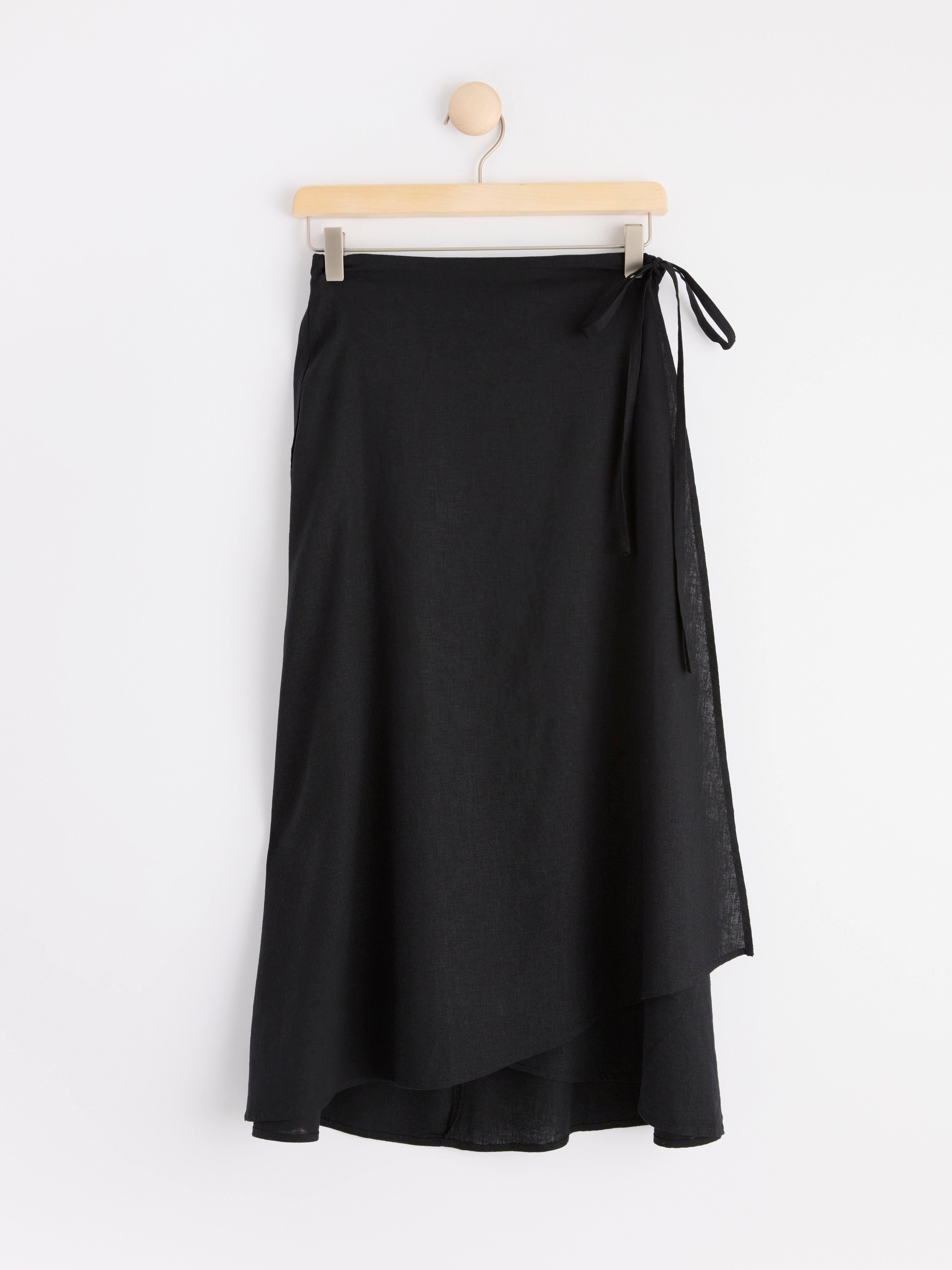 Black linen hotsell skirt uk