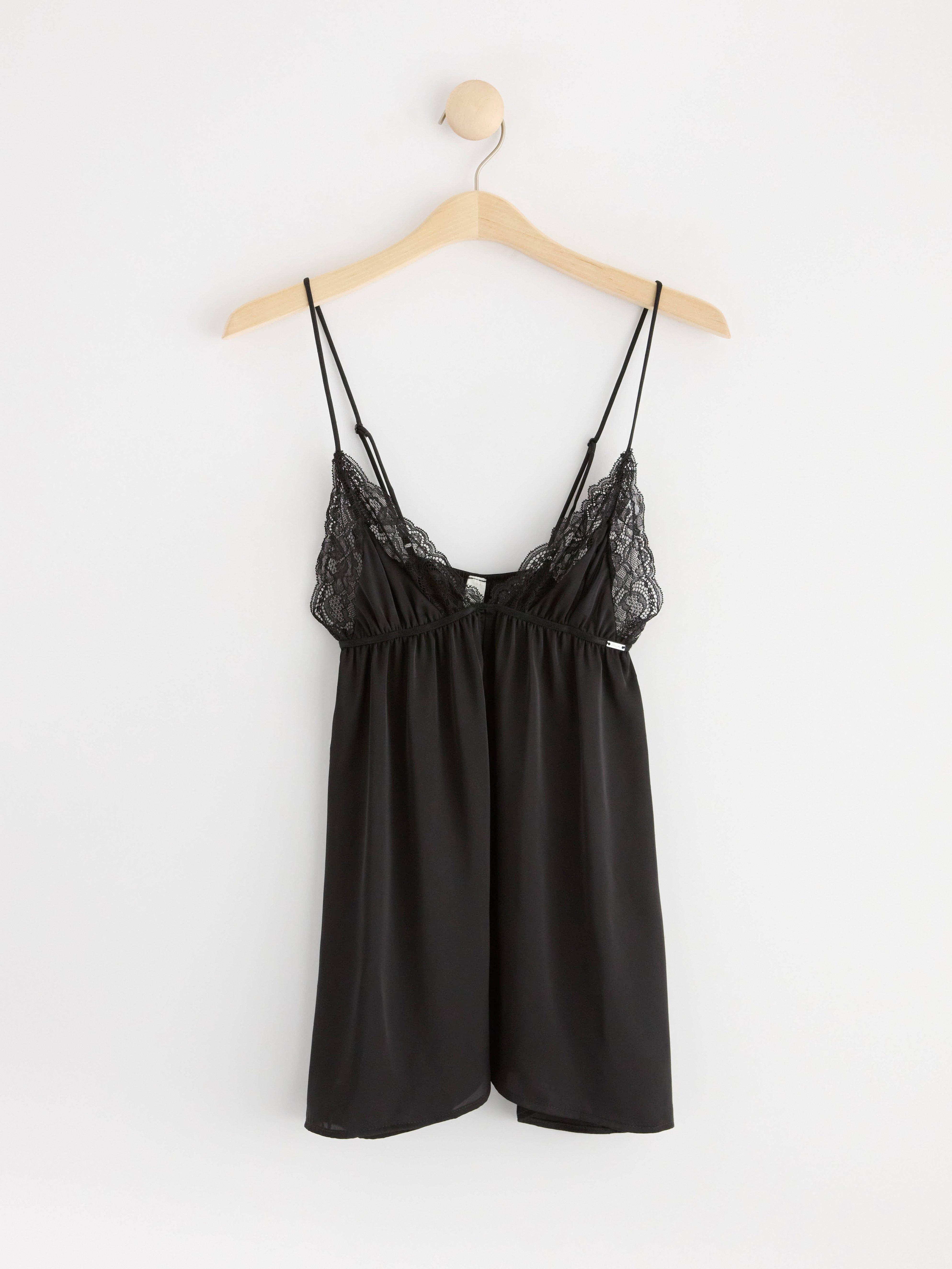 Night Slip - Lingerie - Black