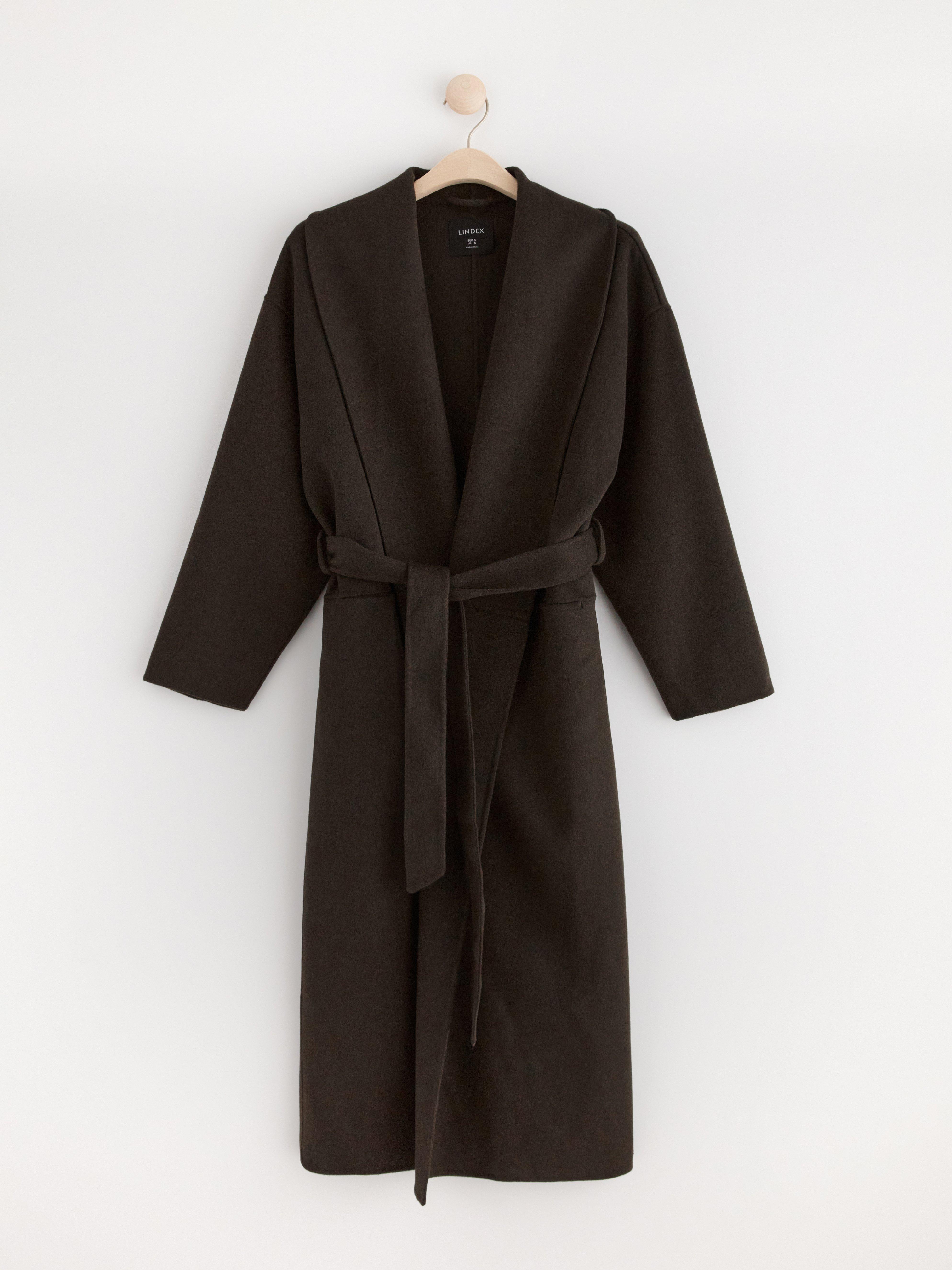 Coat in wool blend | Lindex
