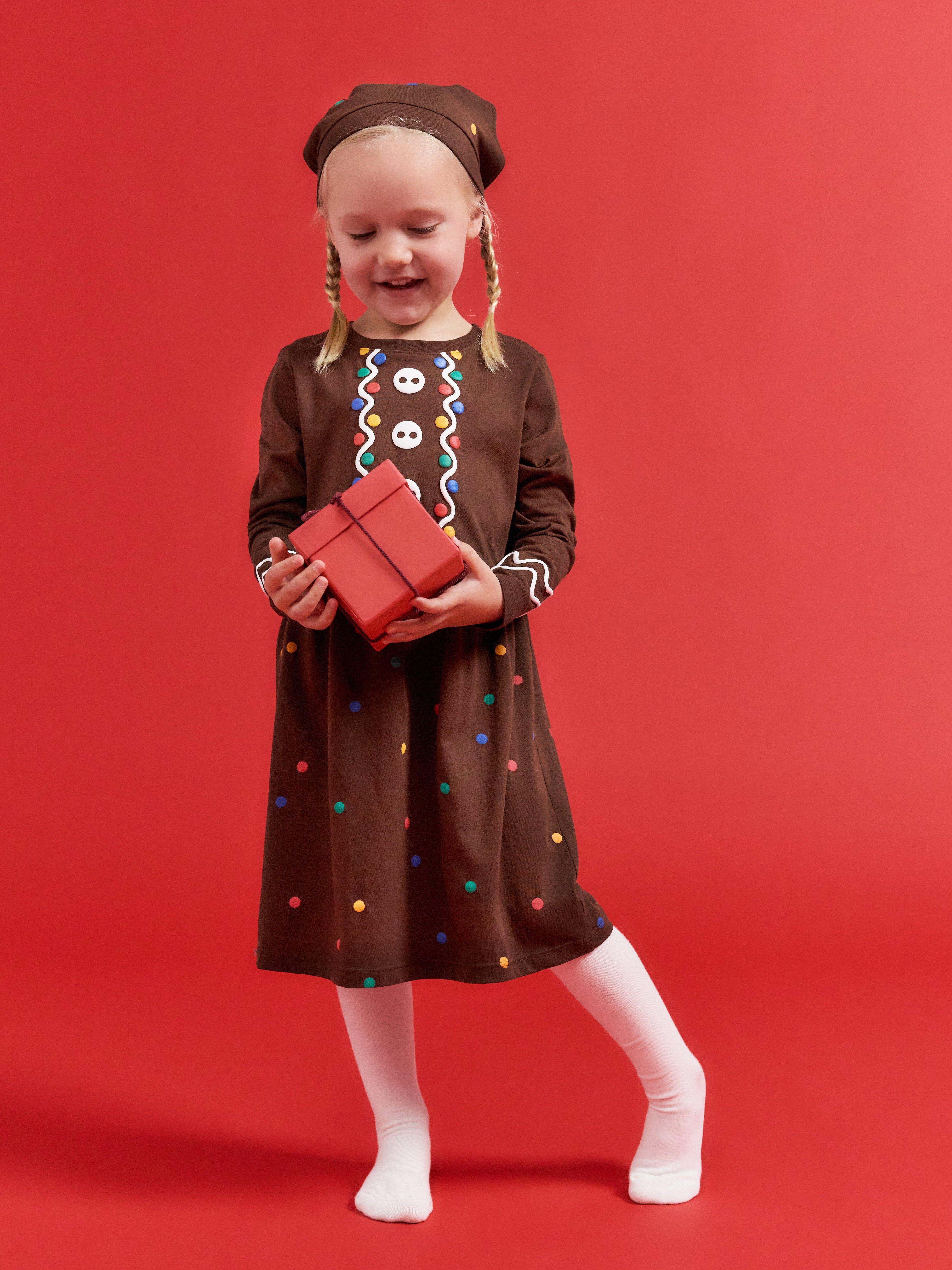 Christmas Dress - Kids Wear - Brown