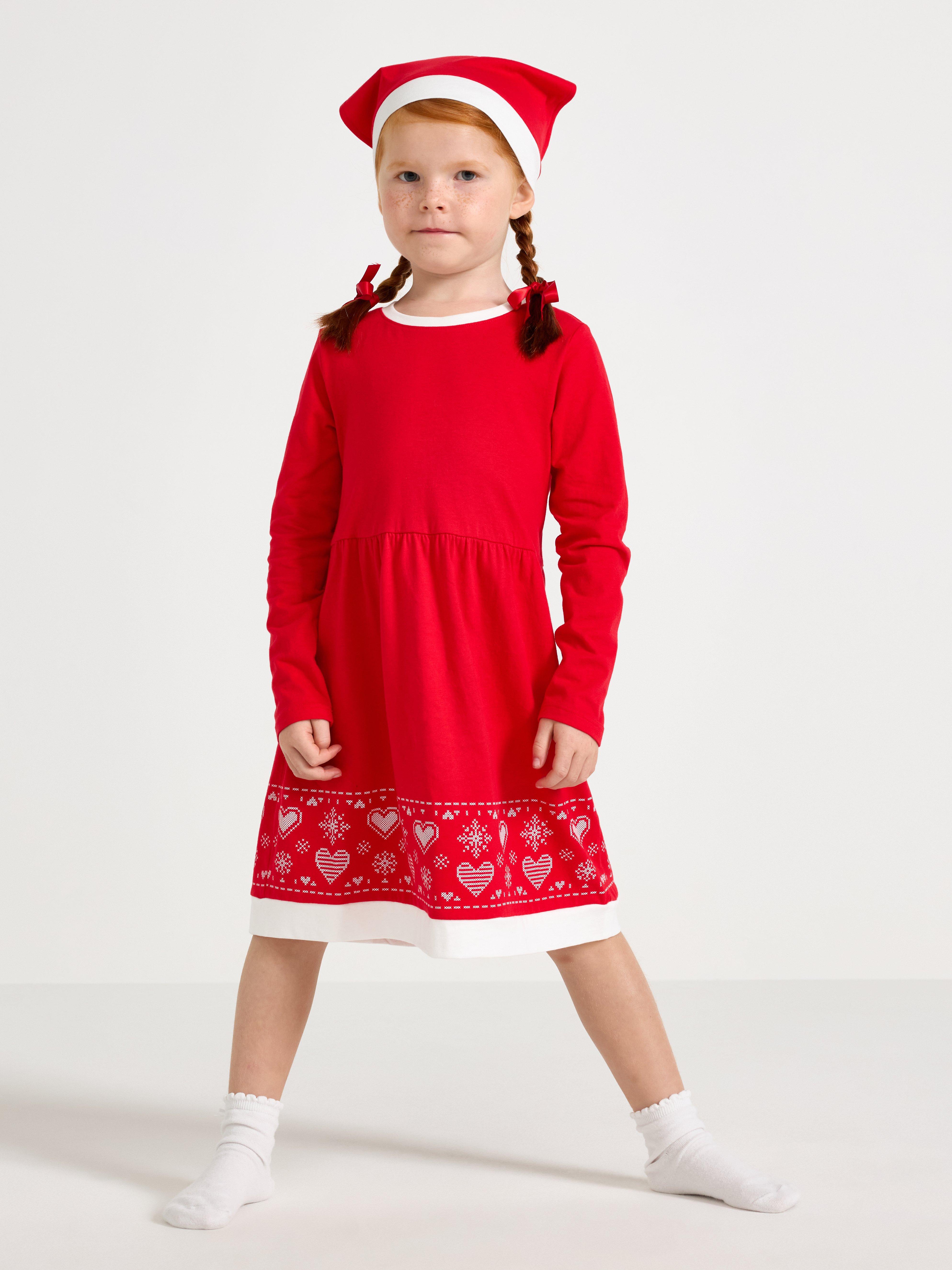 Christmas Dress - Kids Wear - Red
