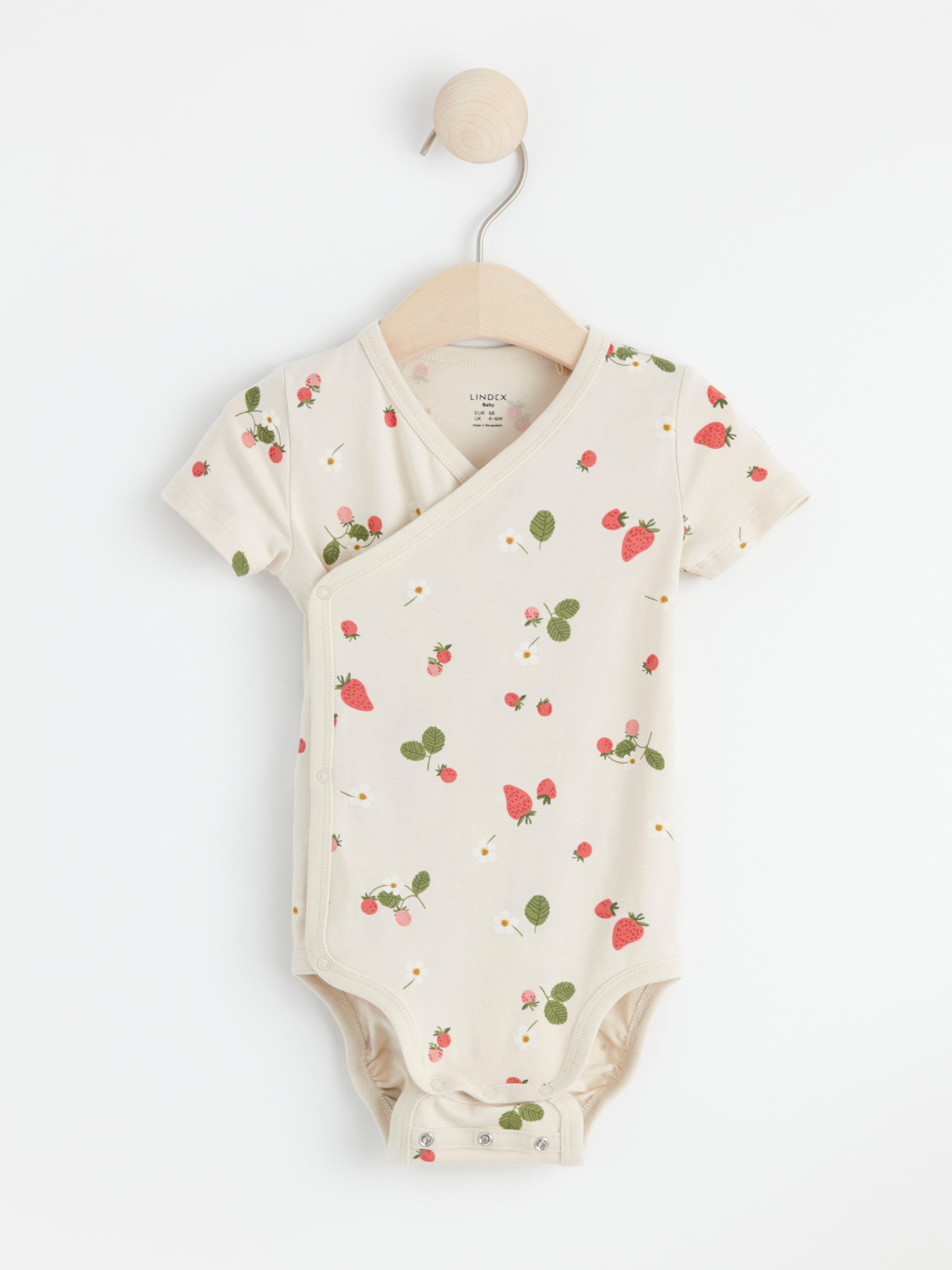 Long Sleeve Wrapover Bodysuit - Raisin