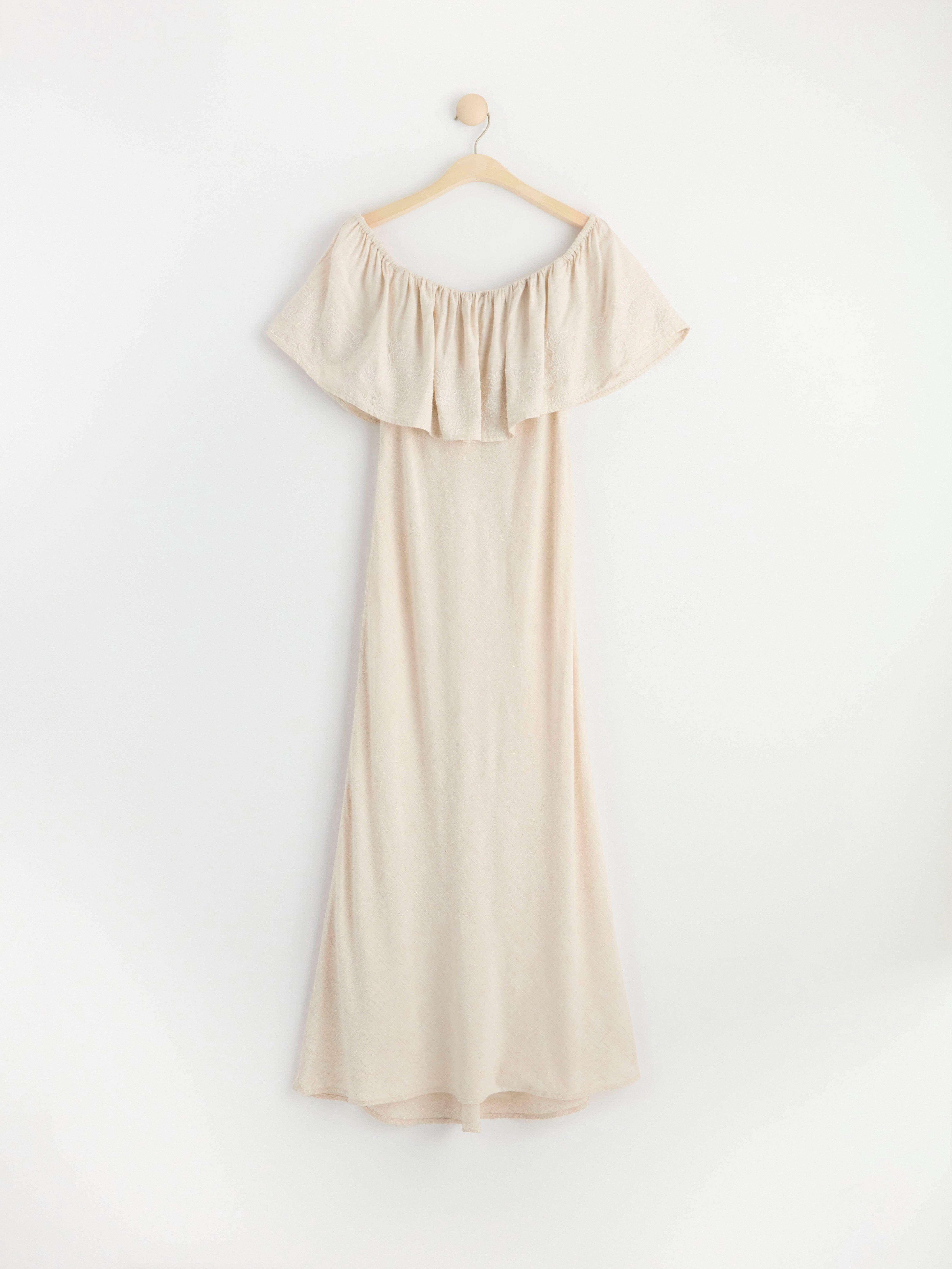 Maxi dress with flounce | Lindex