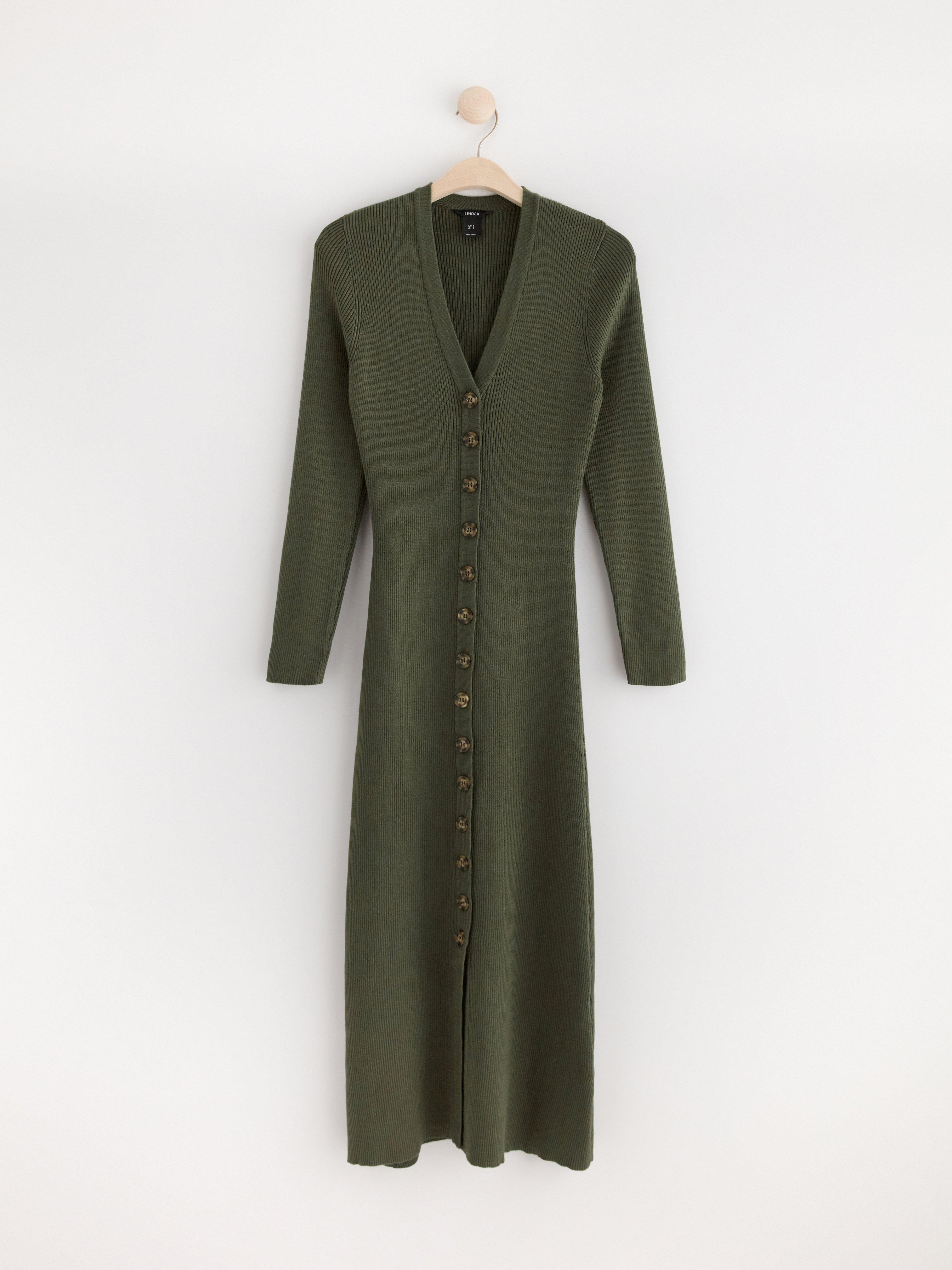 Shapingklänning - Dam - Khaki