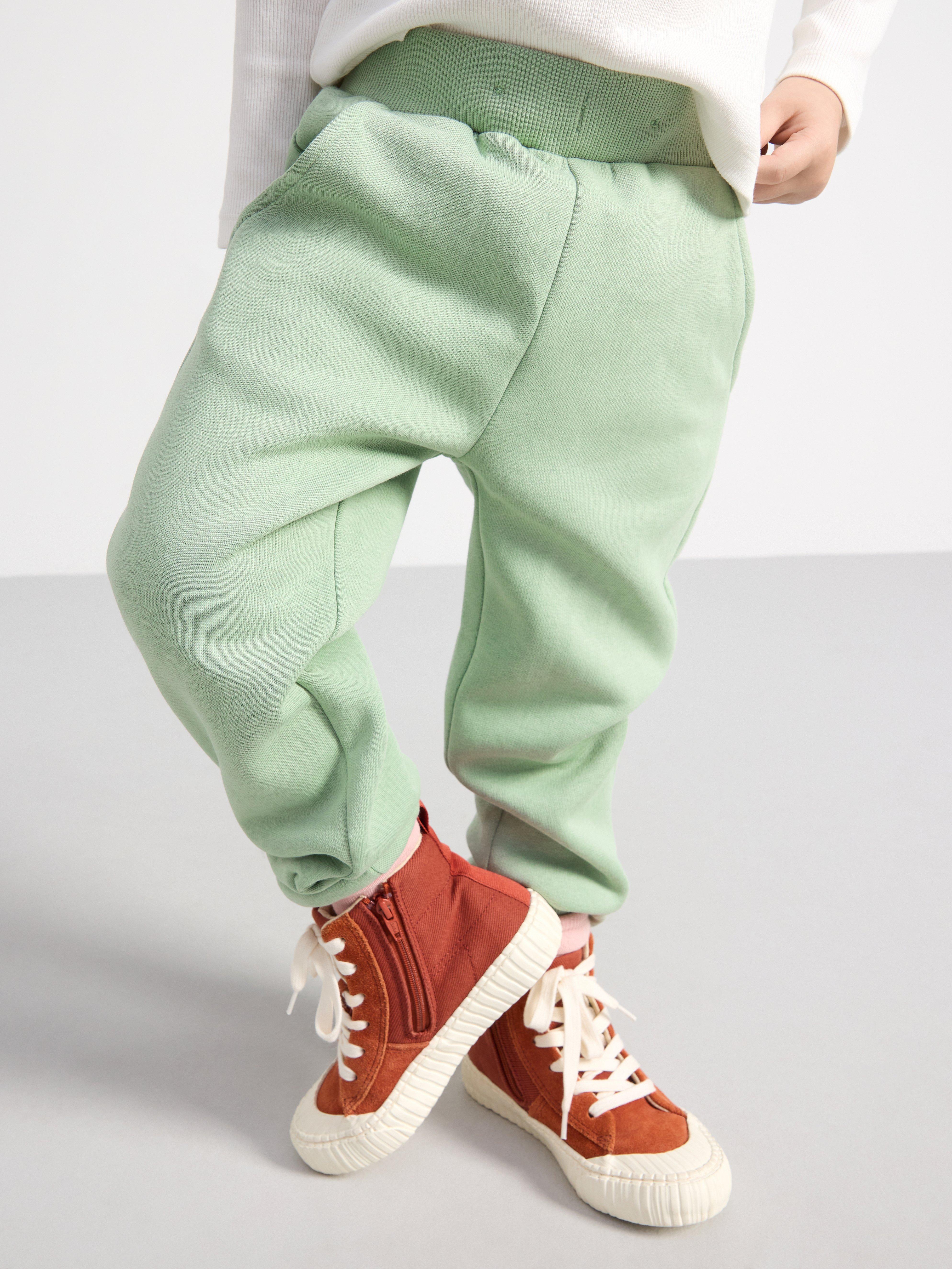 Red and green online joggers