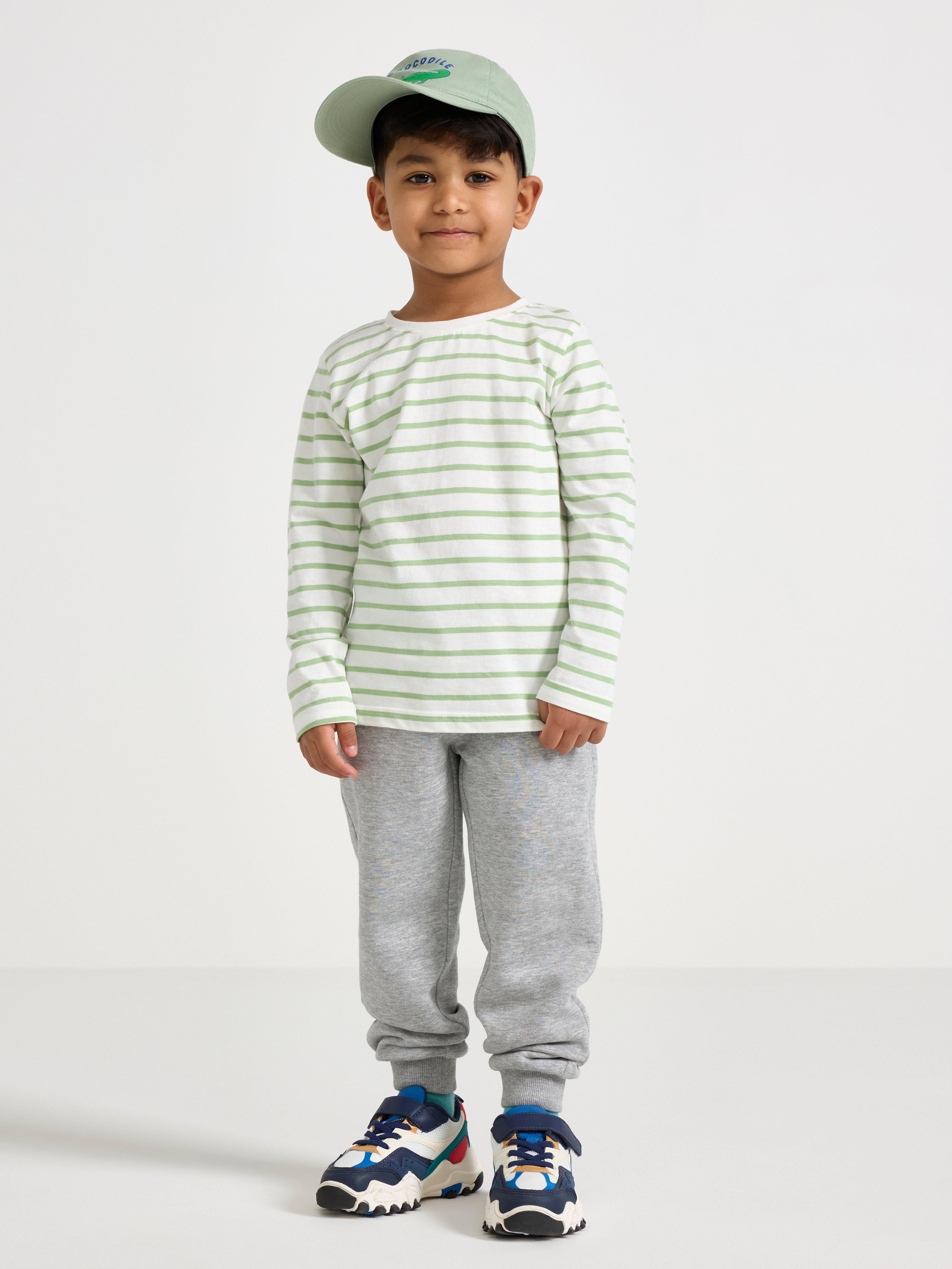 Brushed-inside Joggers - Light gray melange - Kids