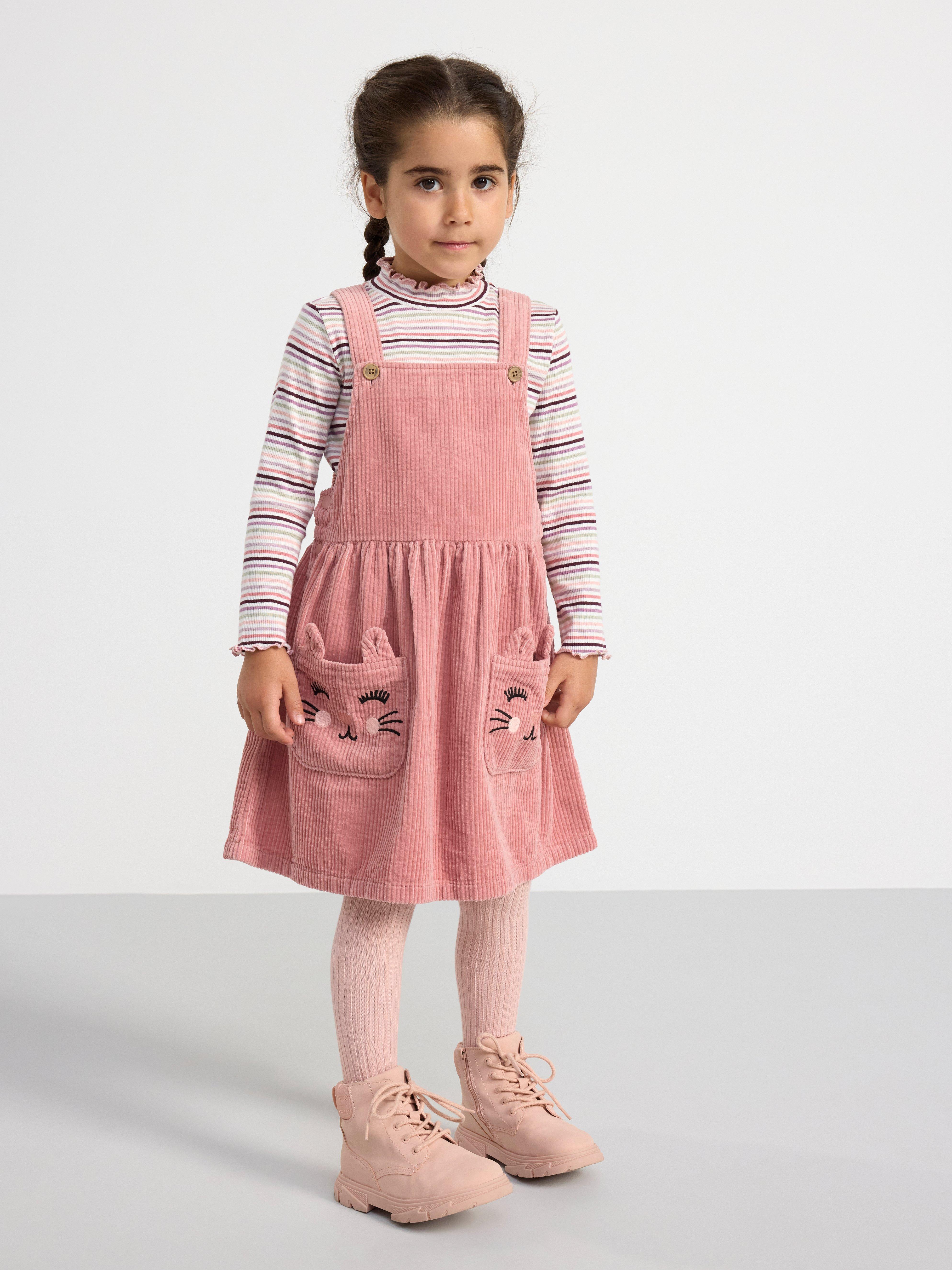 Corduroy cheap bib dress