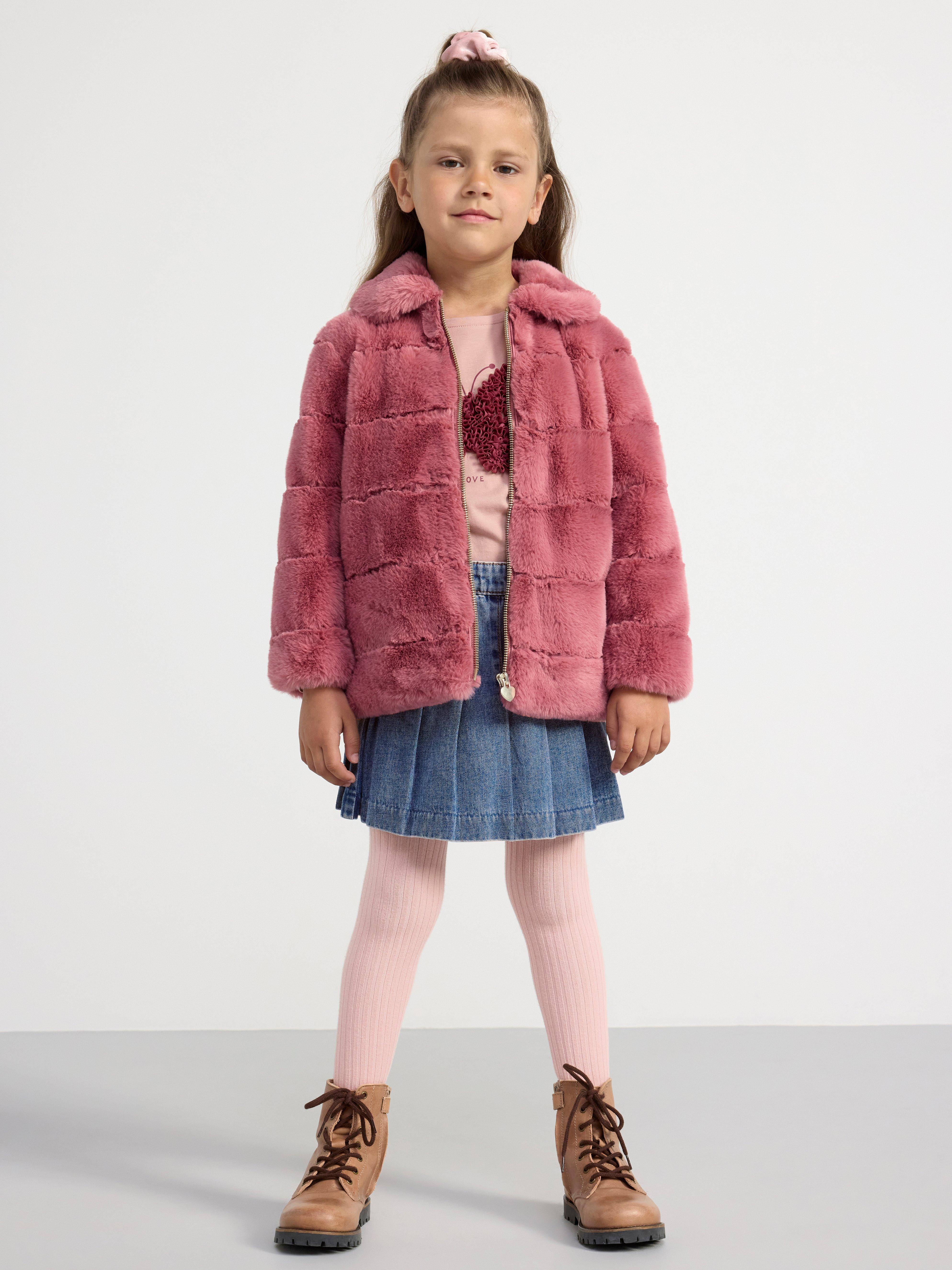 Childrens faux hot sale fur jacket