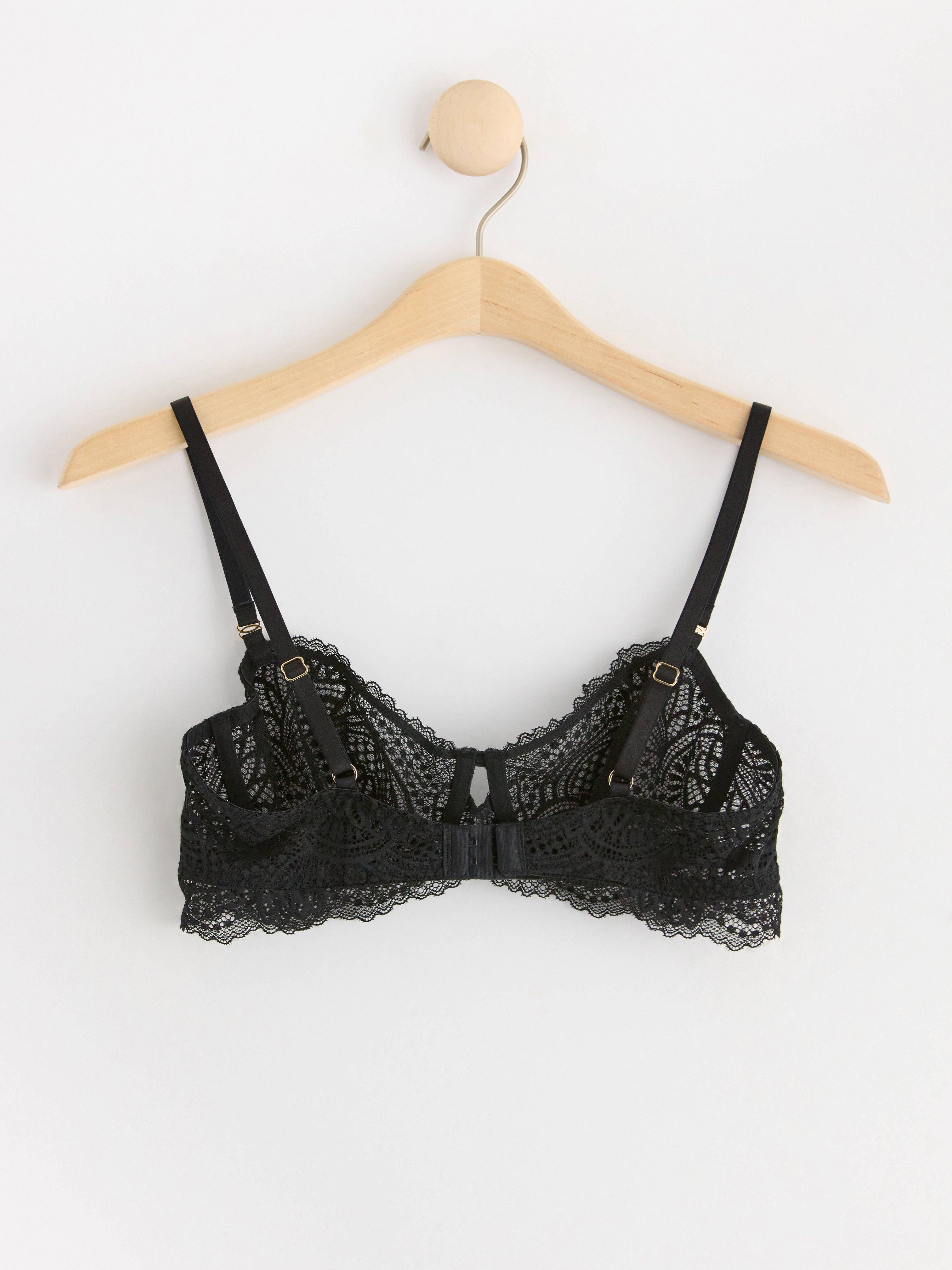 Unpadded Bra - Lingerie - Black