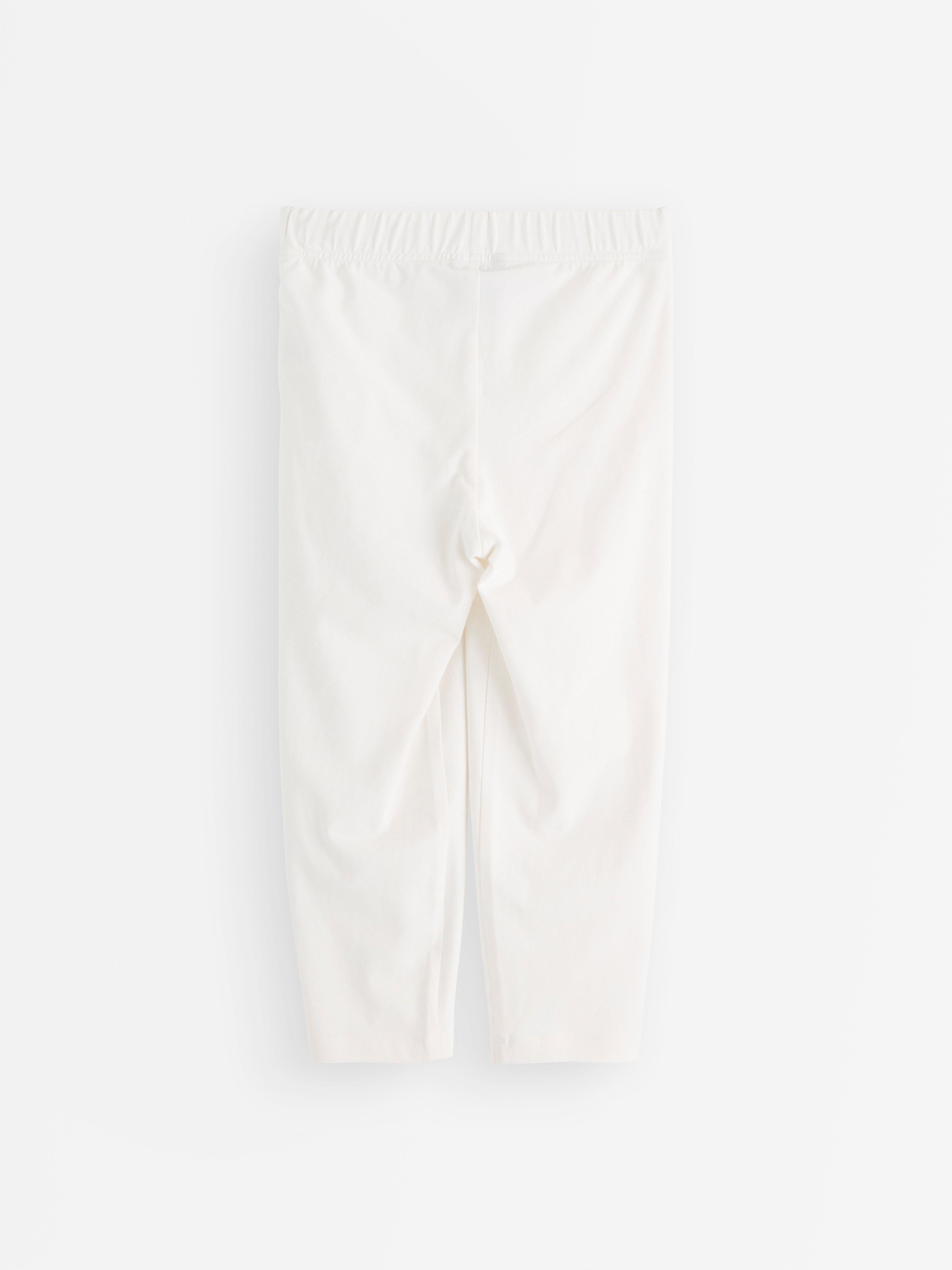 Capri-leggings - Dame - Hvid