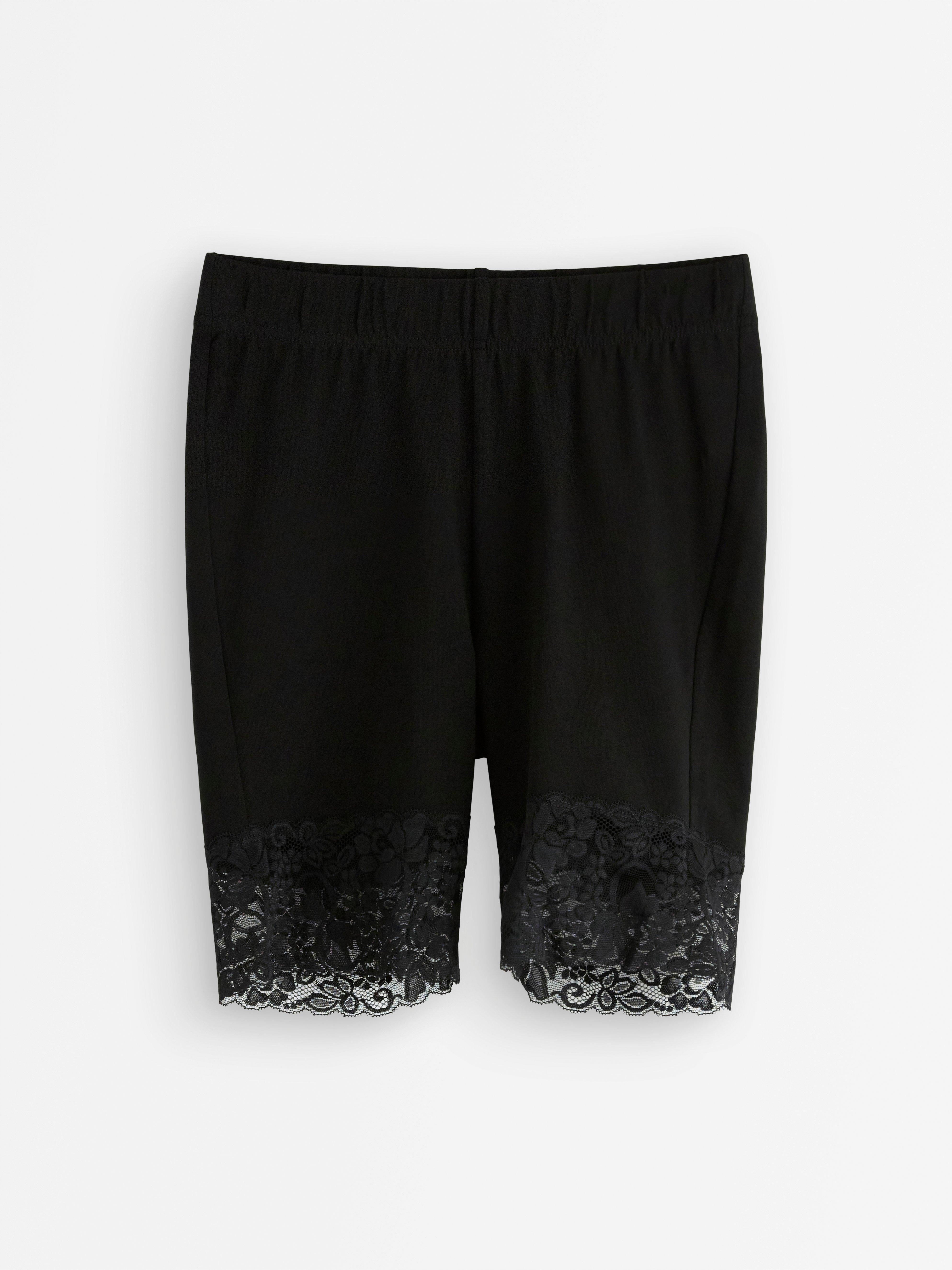 Lace trim cheap biker shorts