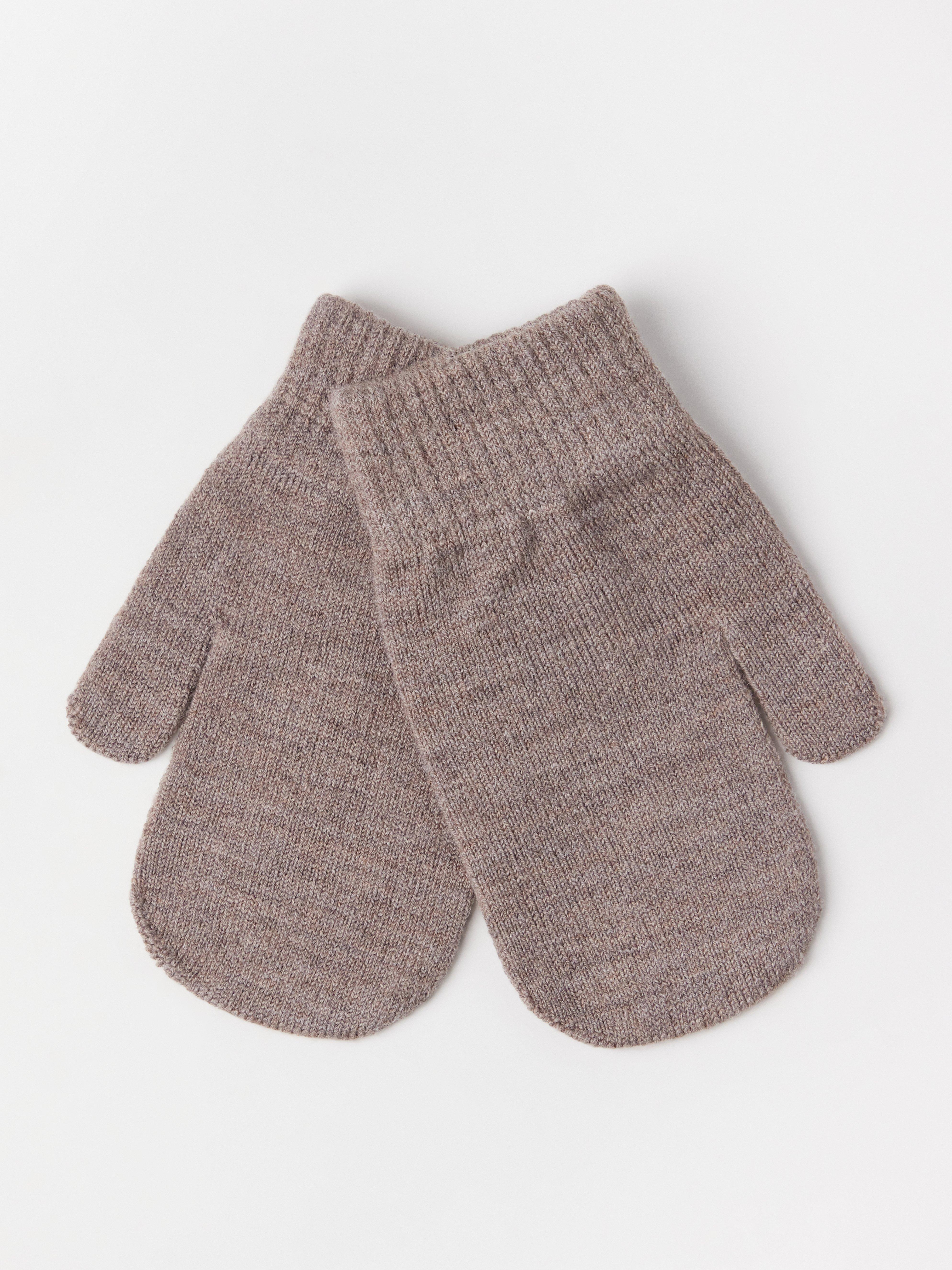 Mittens - Kids Wear - Brown