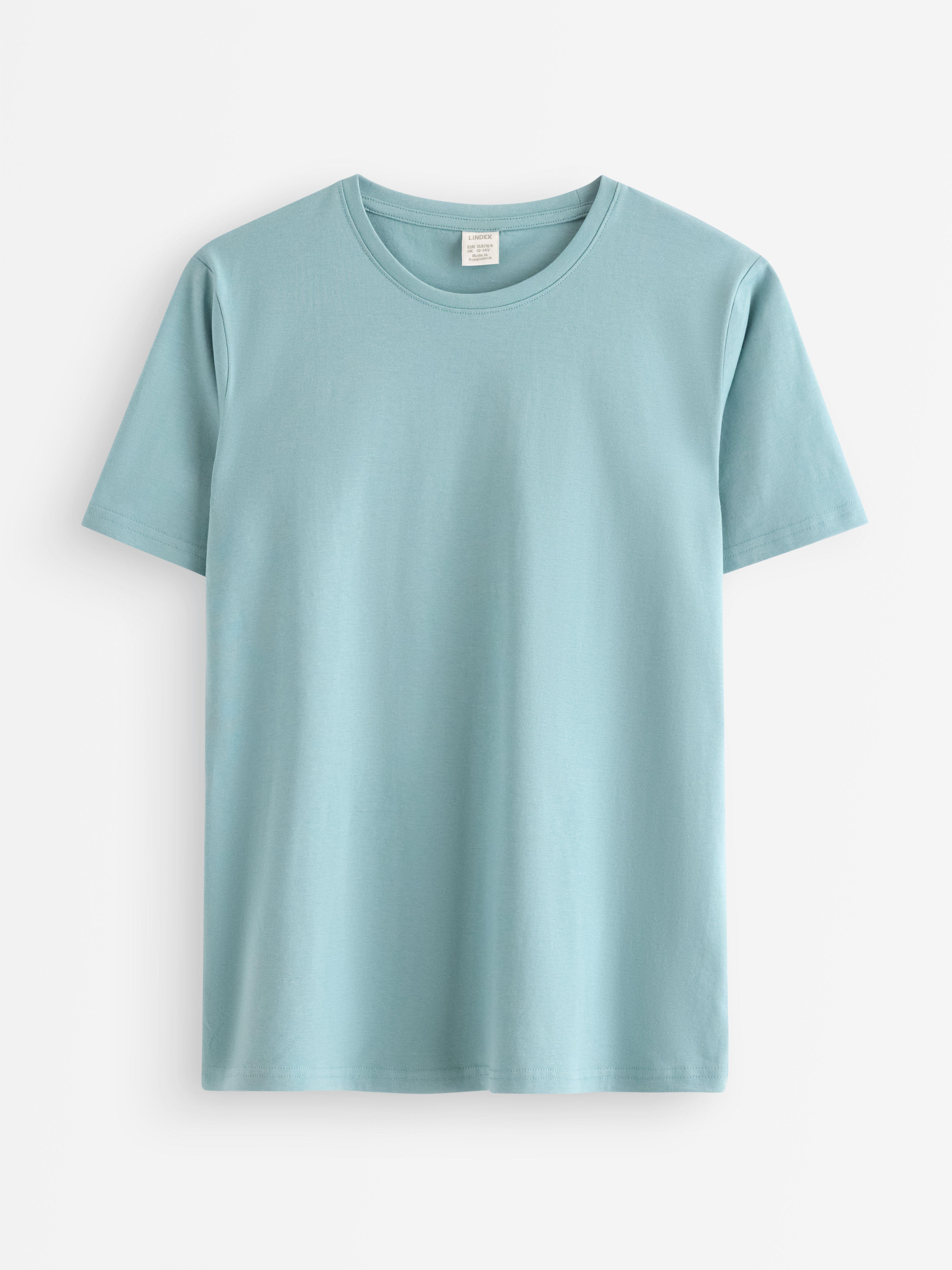 T-shirt - Børn - Turkis