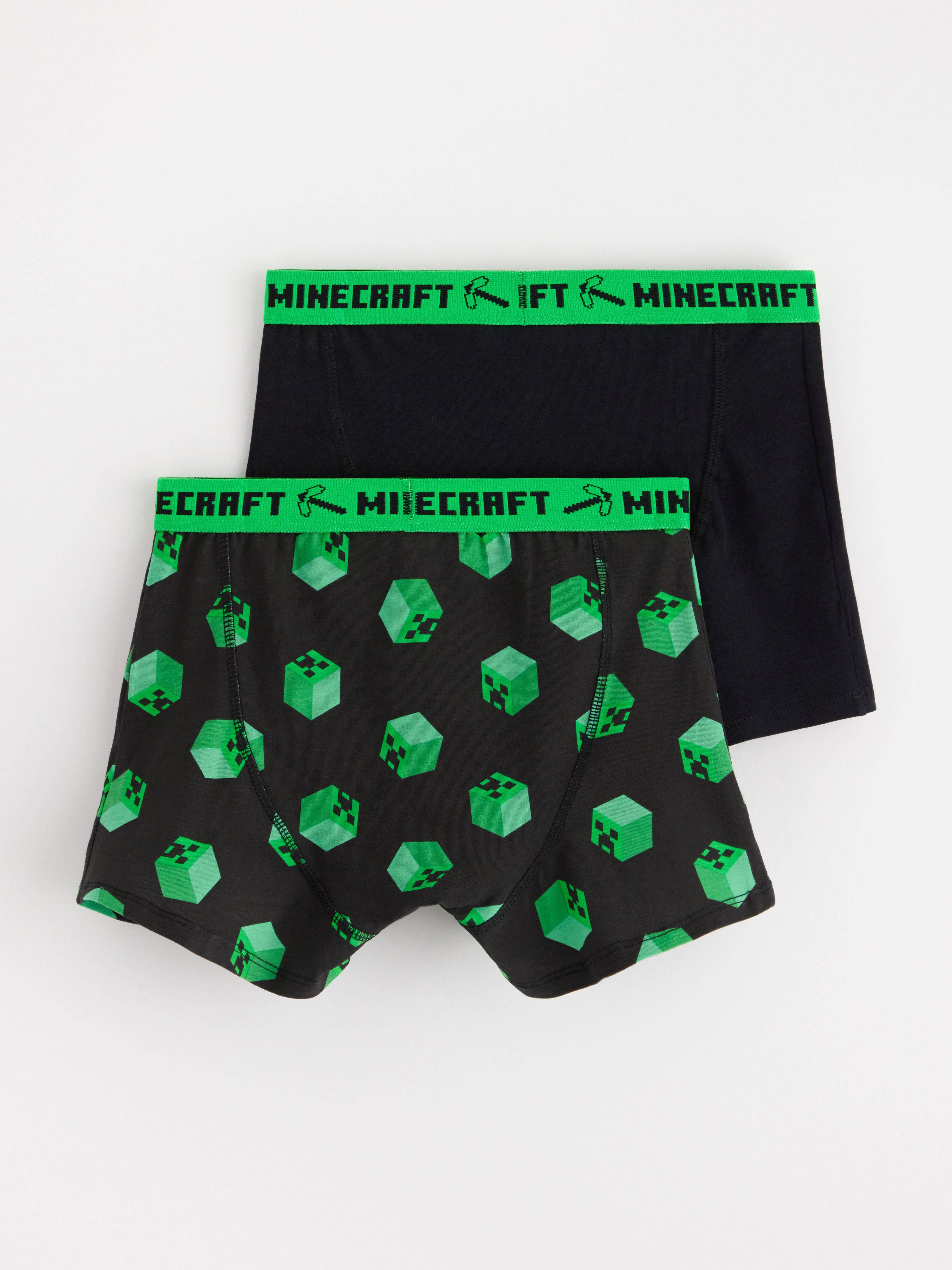 2-pack boxer shorts with Minecraft