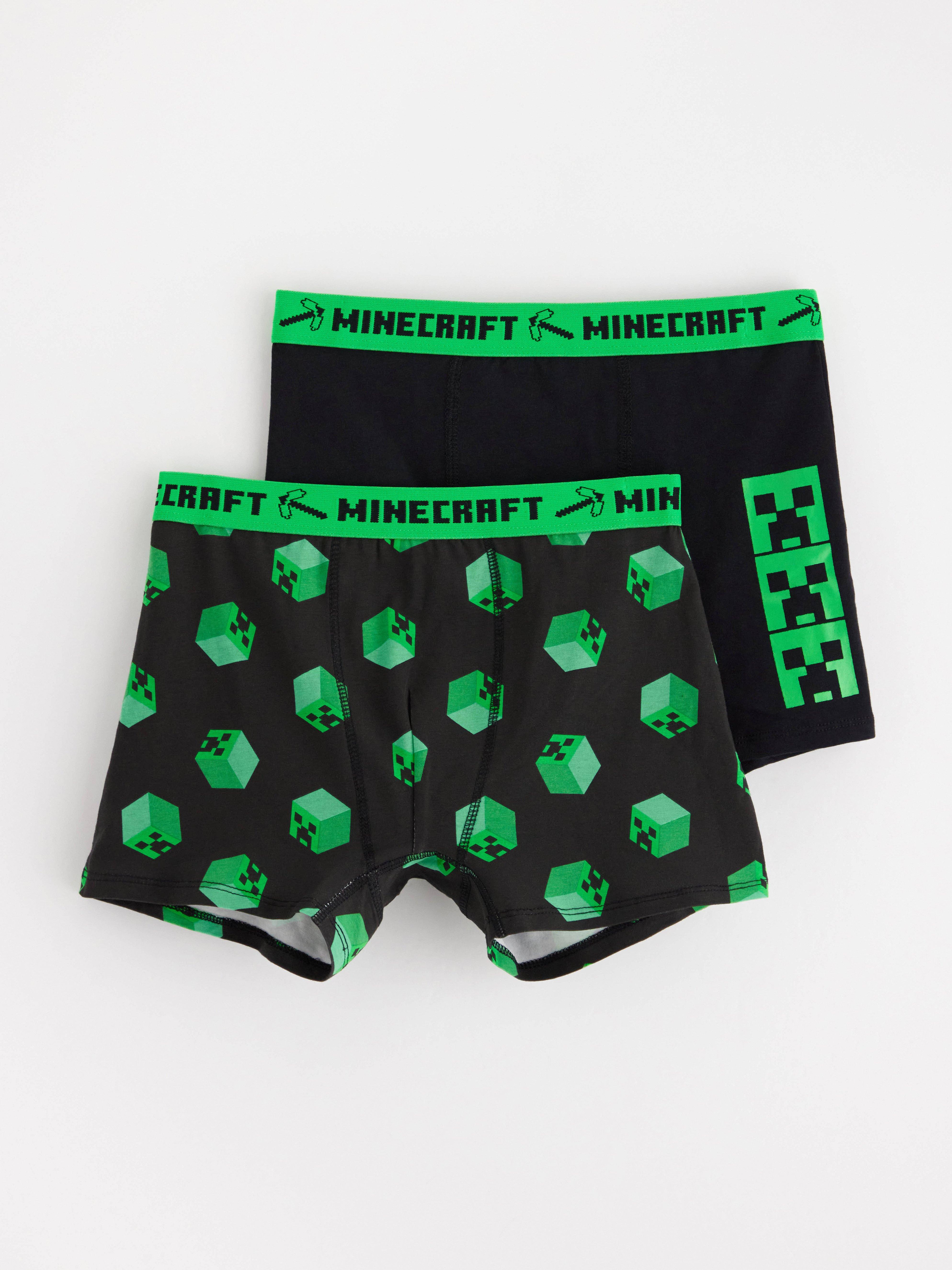 2-pack boxer shorts with Minecraft