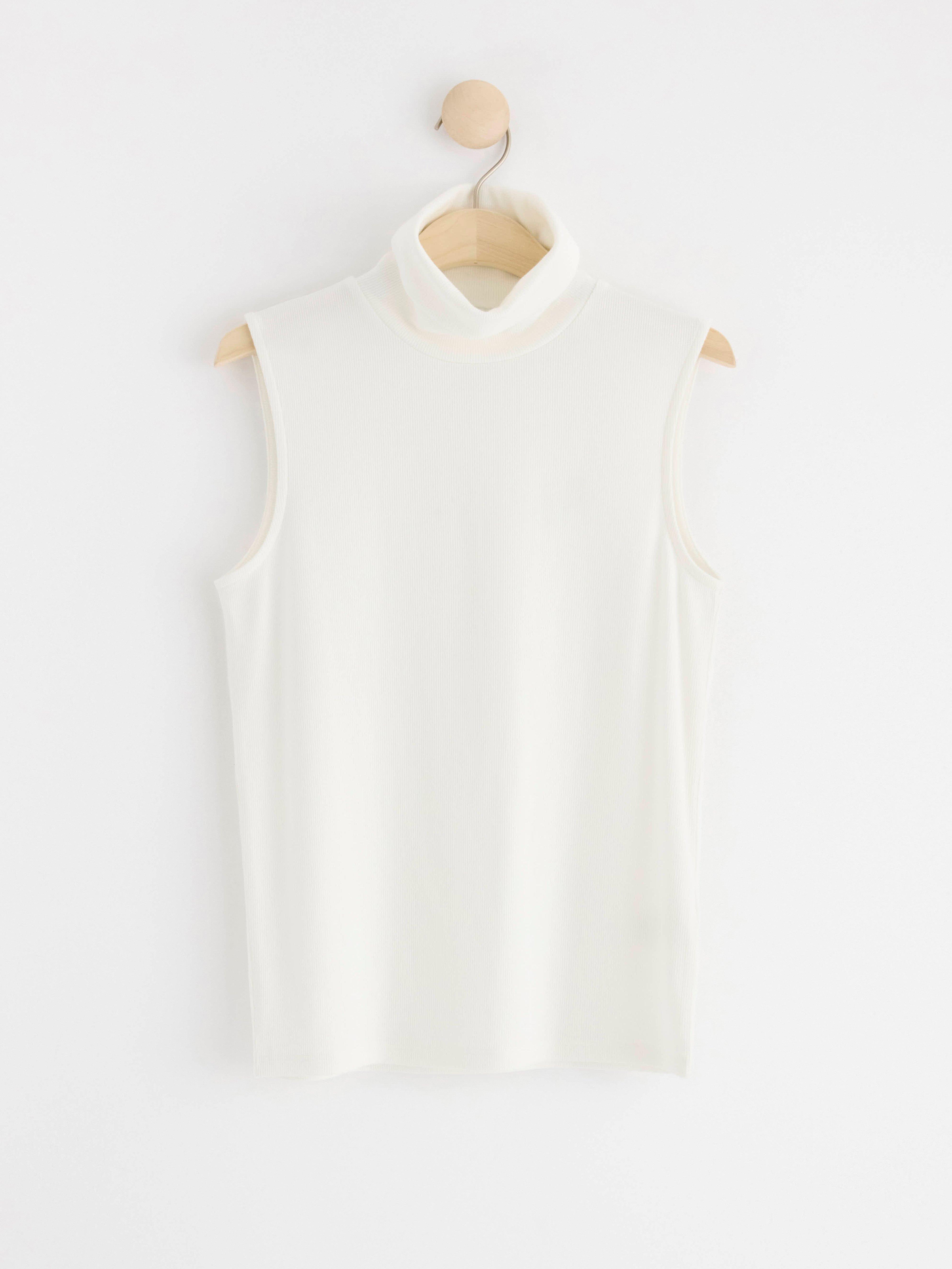 Roller Neck Top - Womens Wear - White