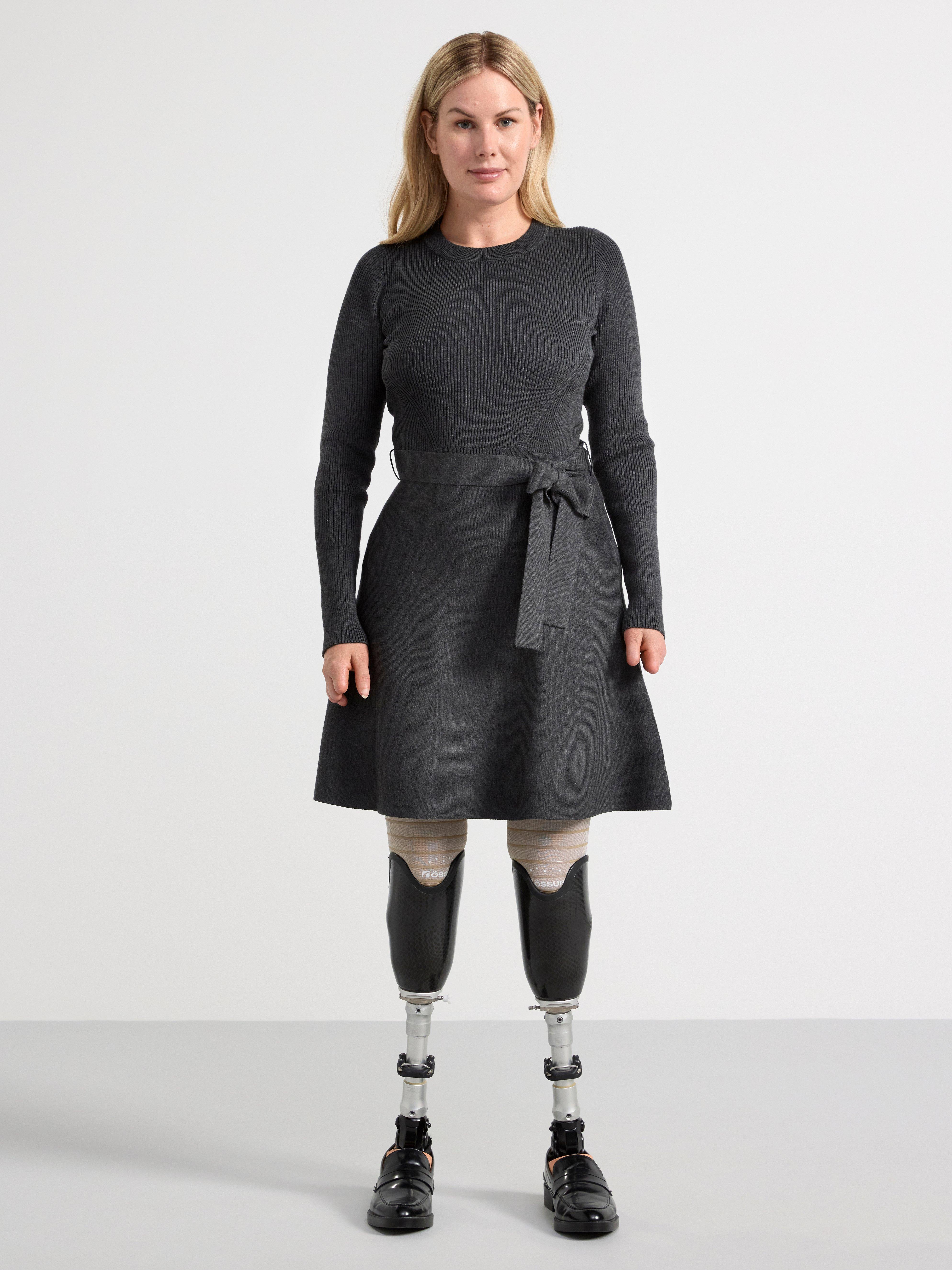 Knitted long sleeve dress | Lindex UK