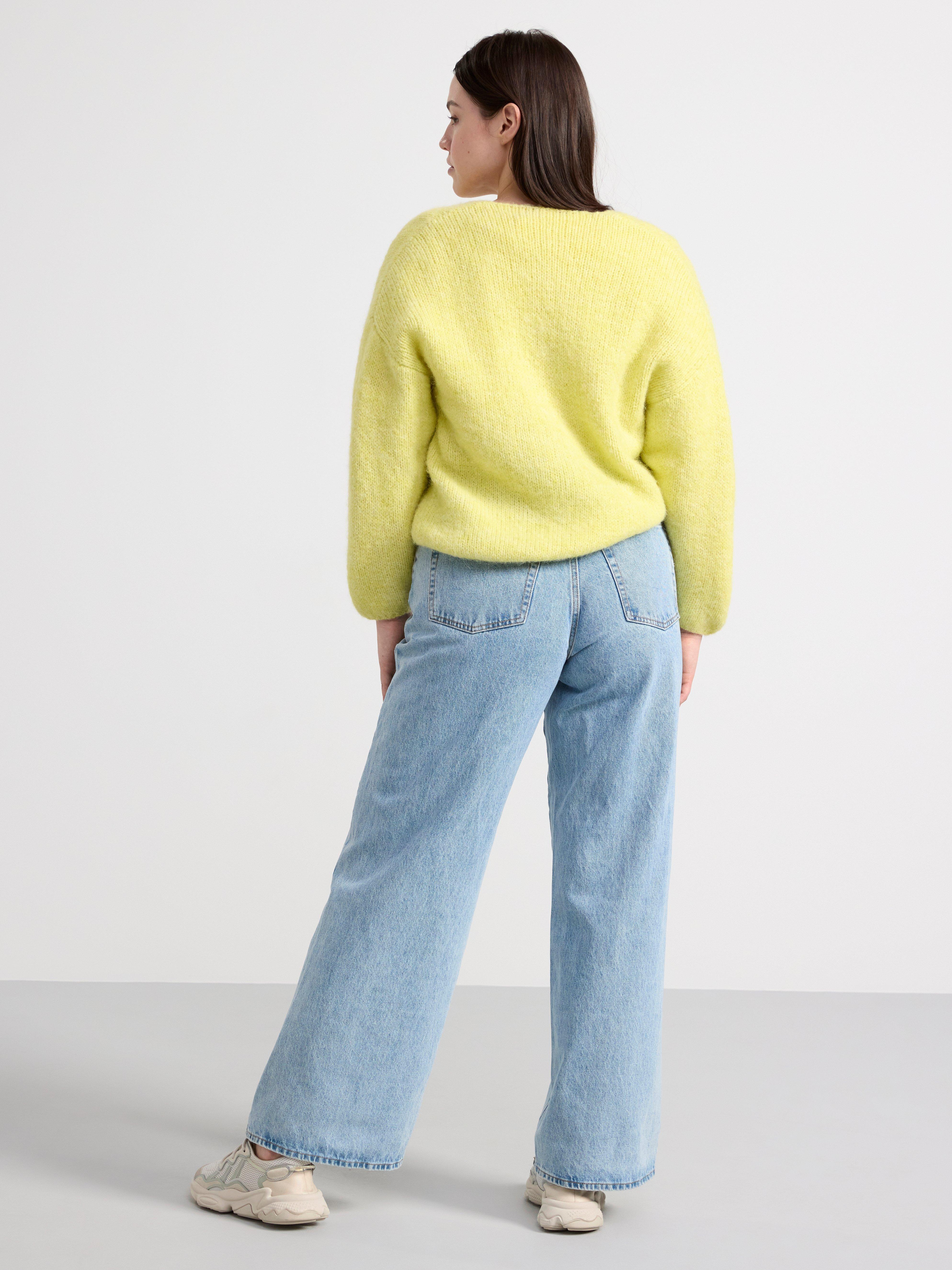  OTHER STORIES Knitted Mini Tube Top in Yellow