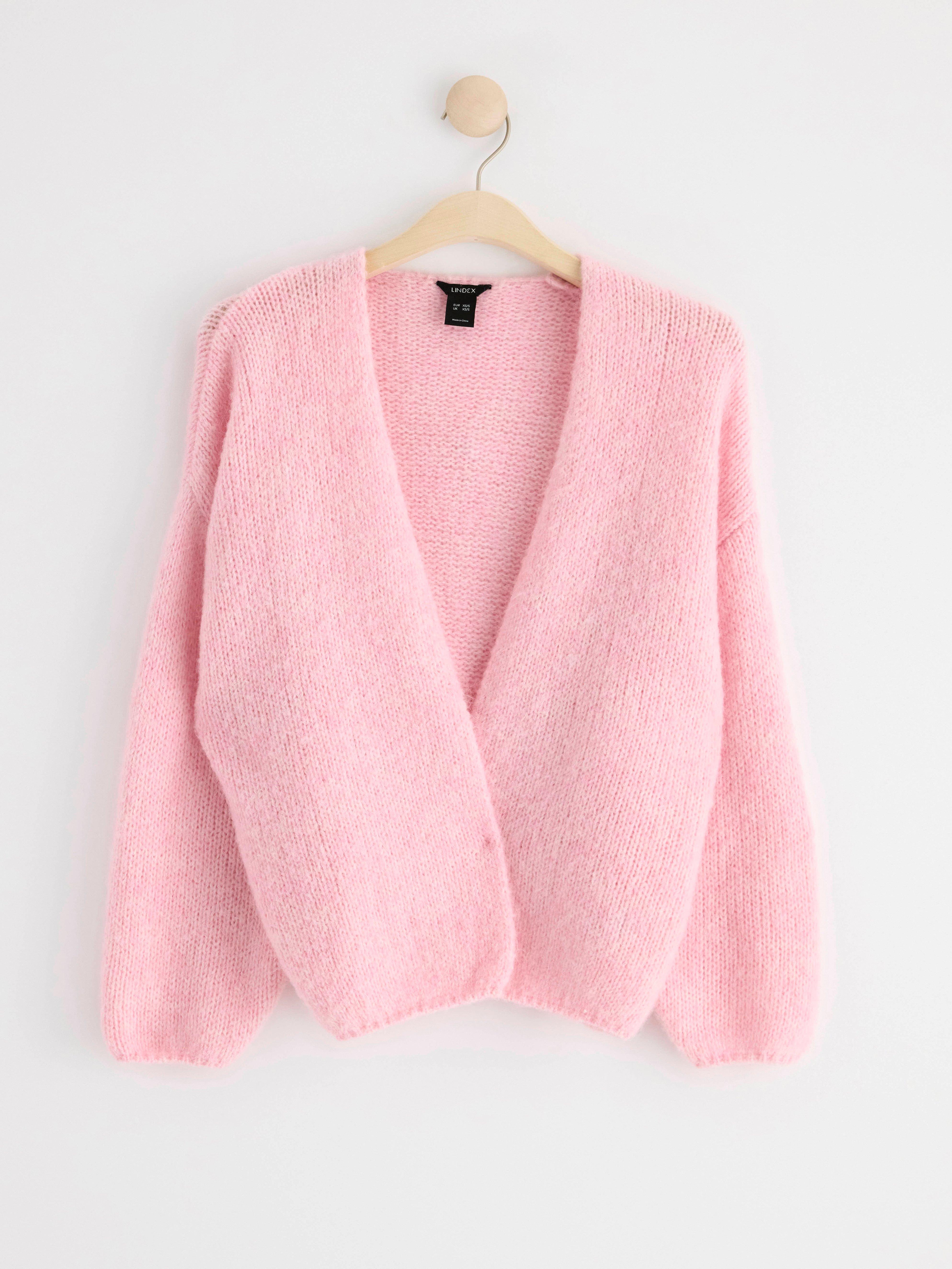 Cardigan - Dam - Rosa