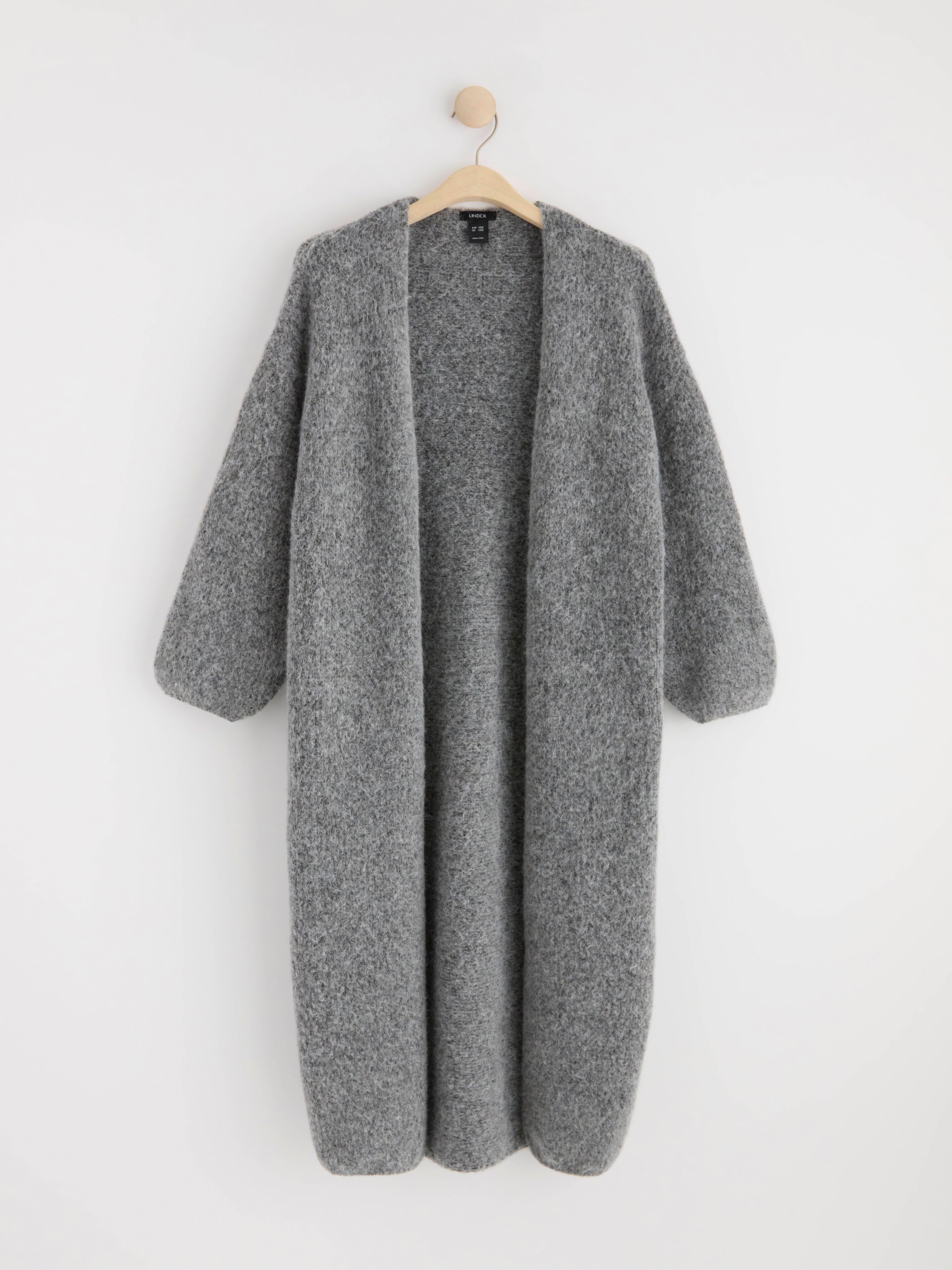 Cardigan - Dame - Grå