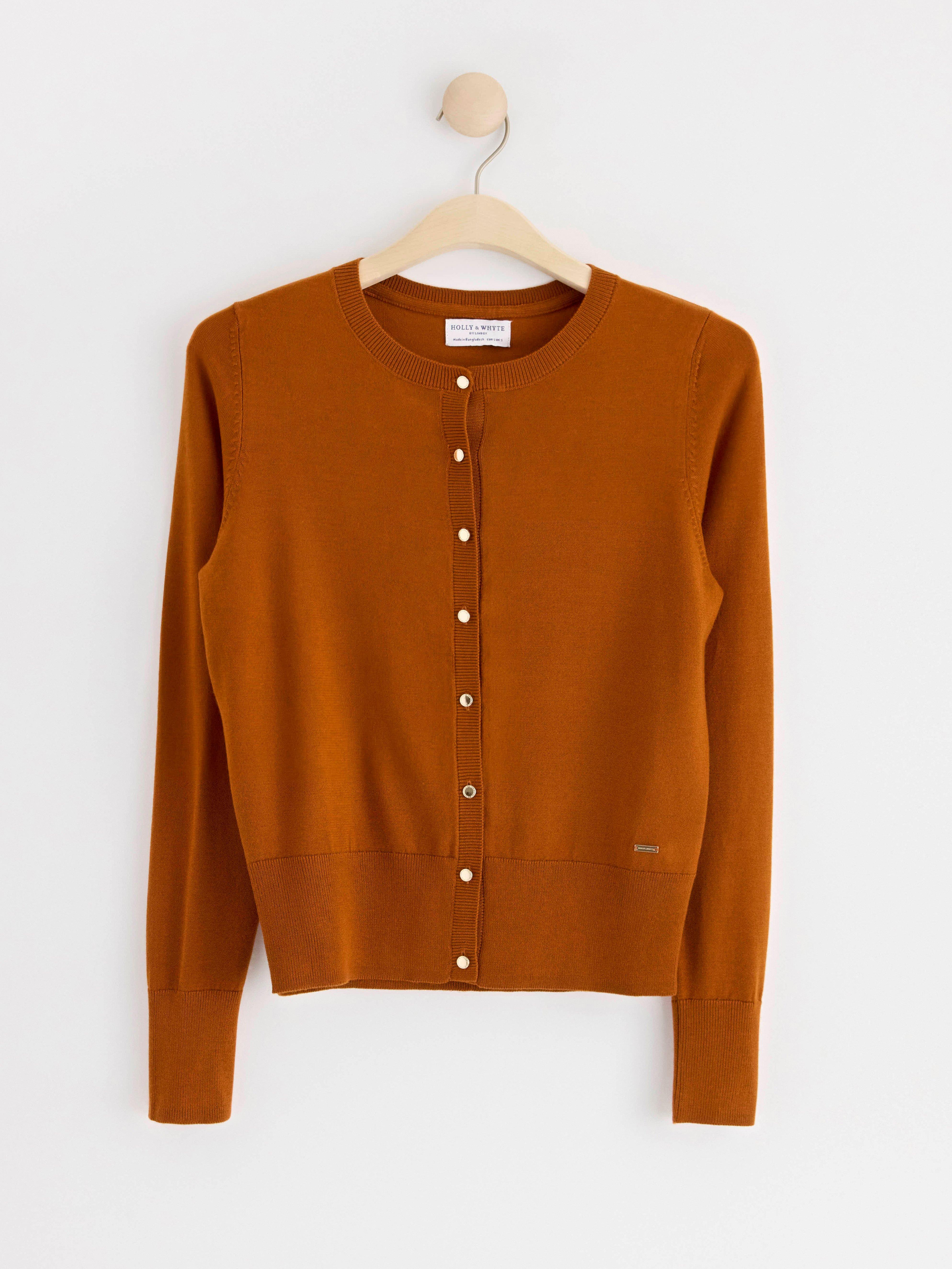 Cardigan - Dame - Brun