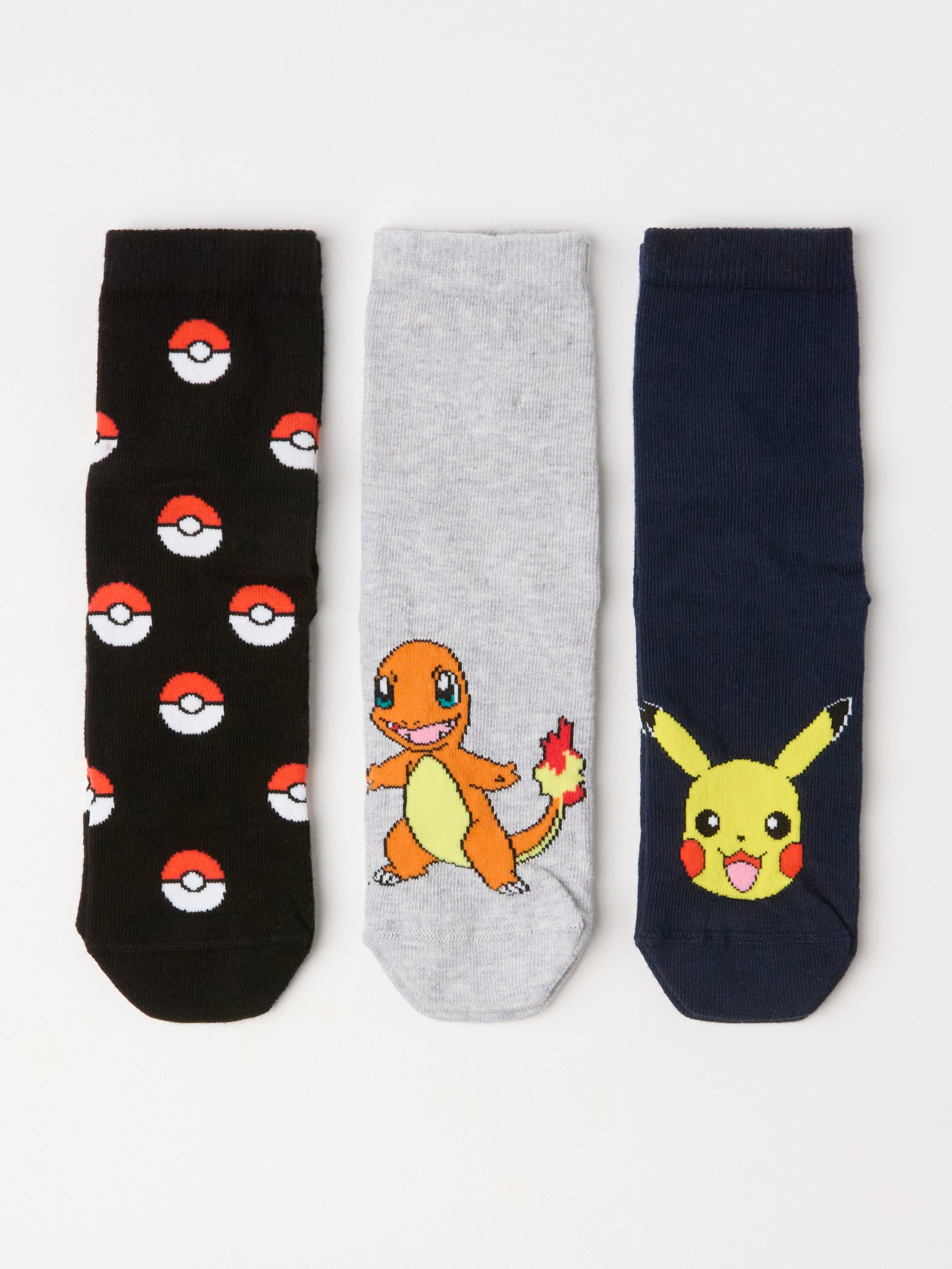 Pokémon-kuvioidut sukat, 3 paria
