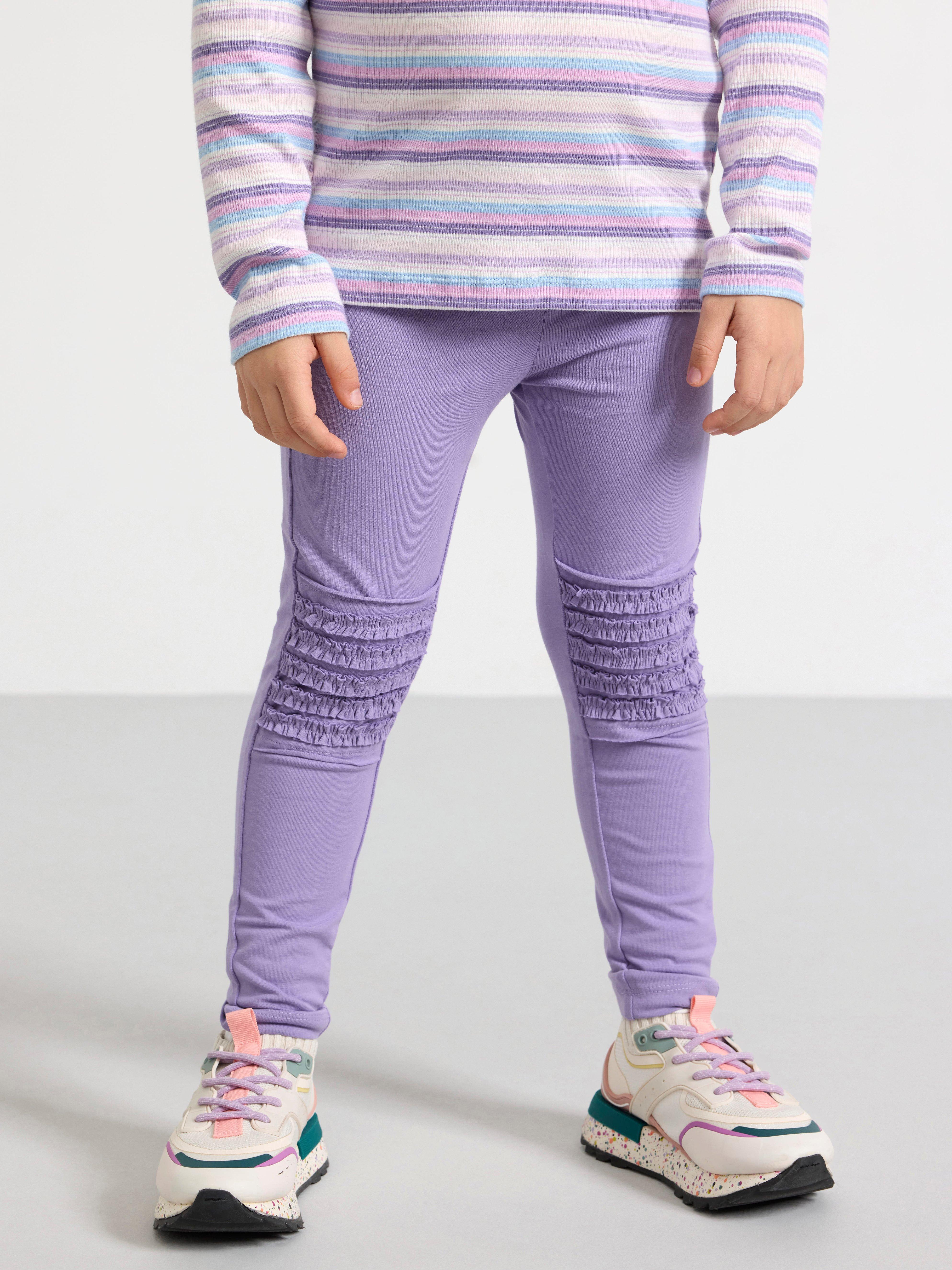 2-pack Leggings med volang