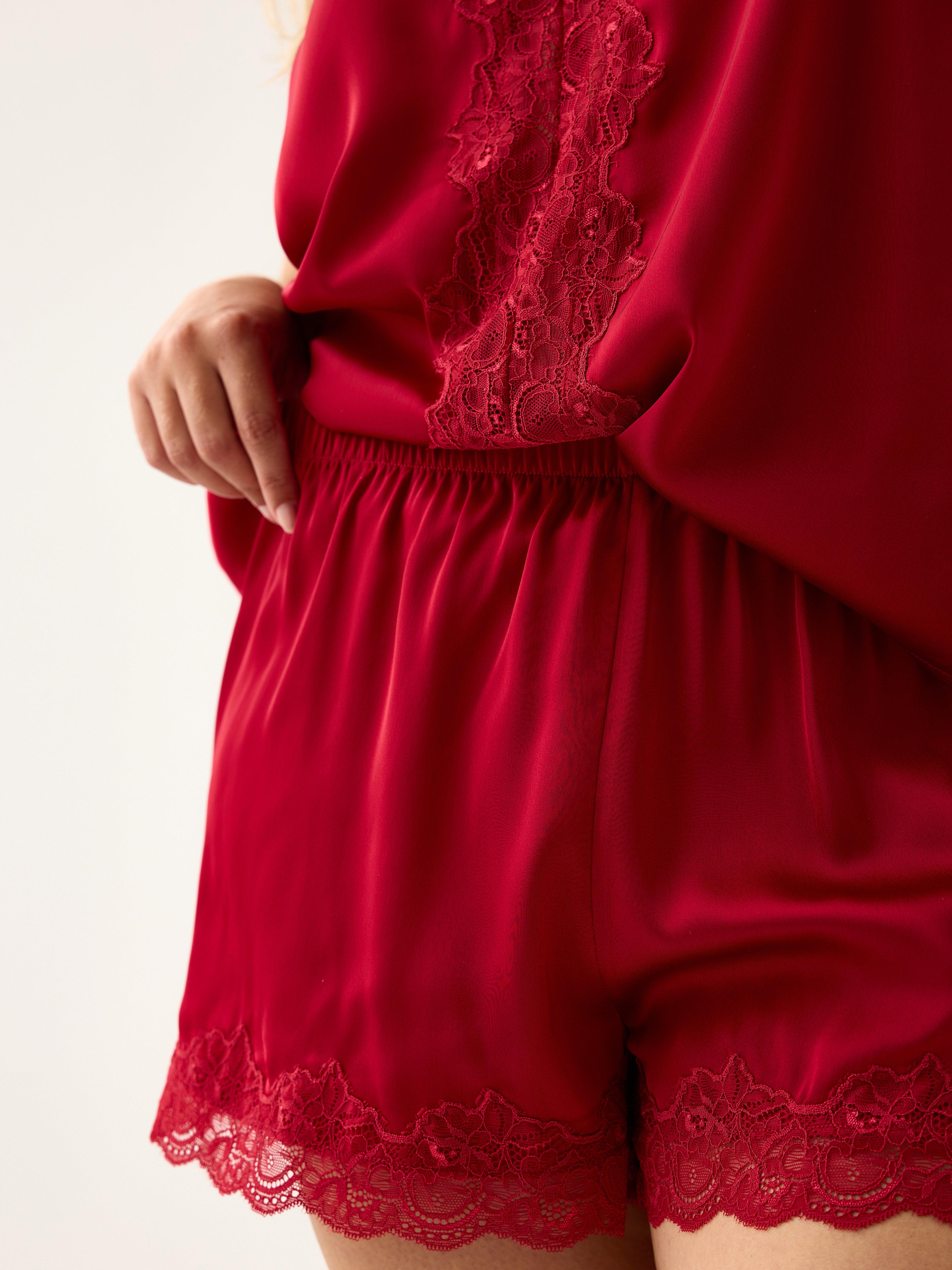 Pyjama Shorts - Lingerie - Red