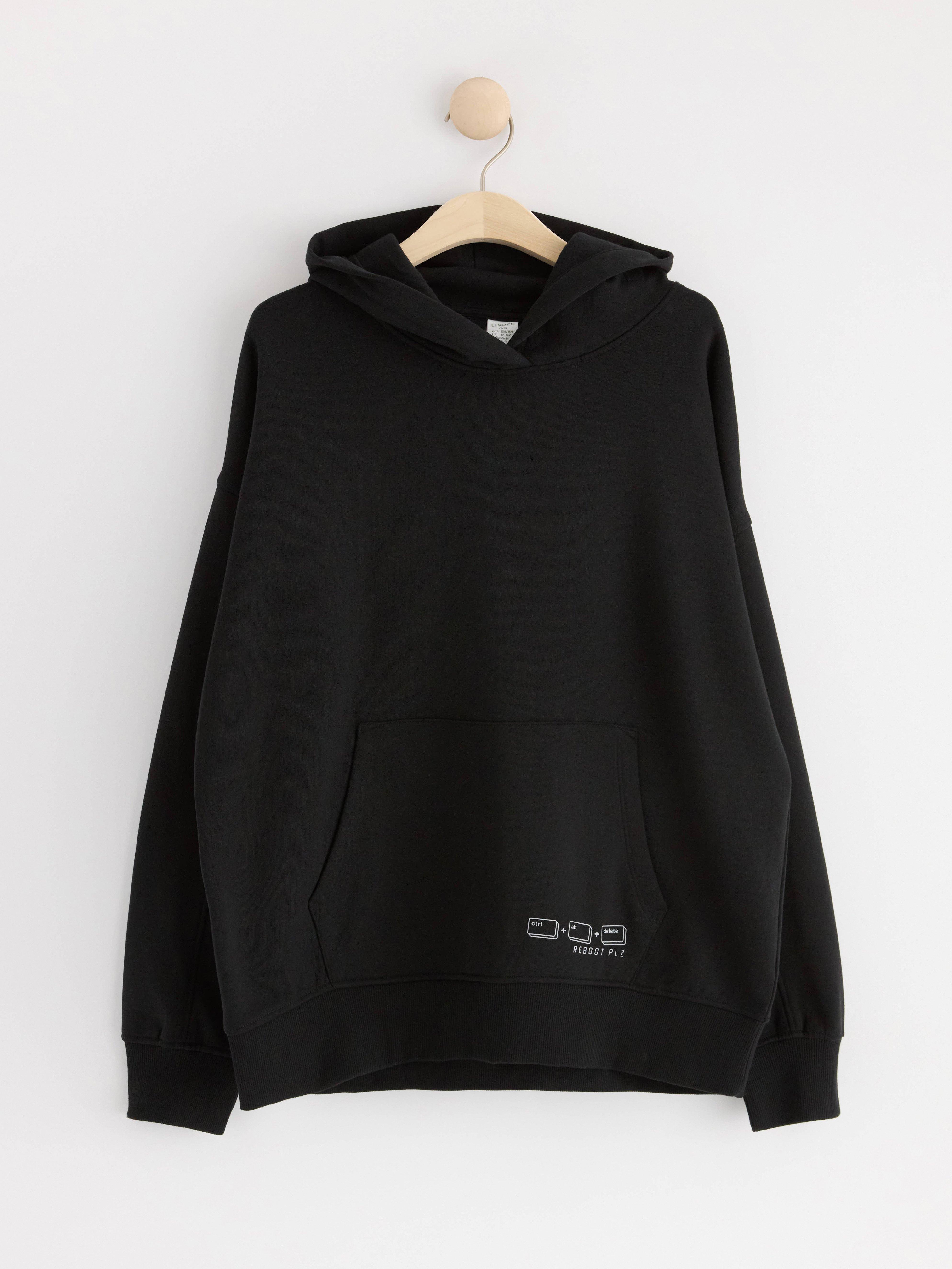 Huvtröja - Barn - Svart