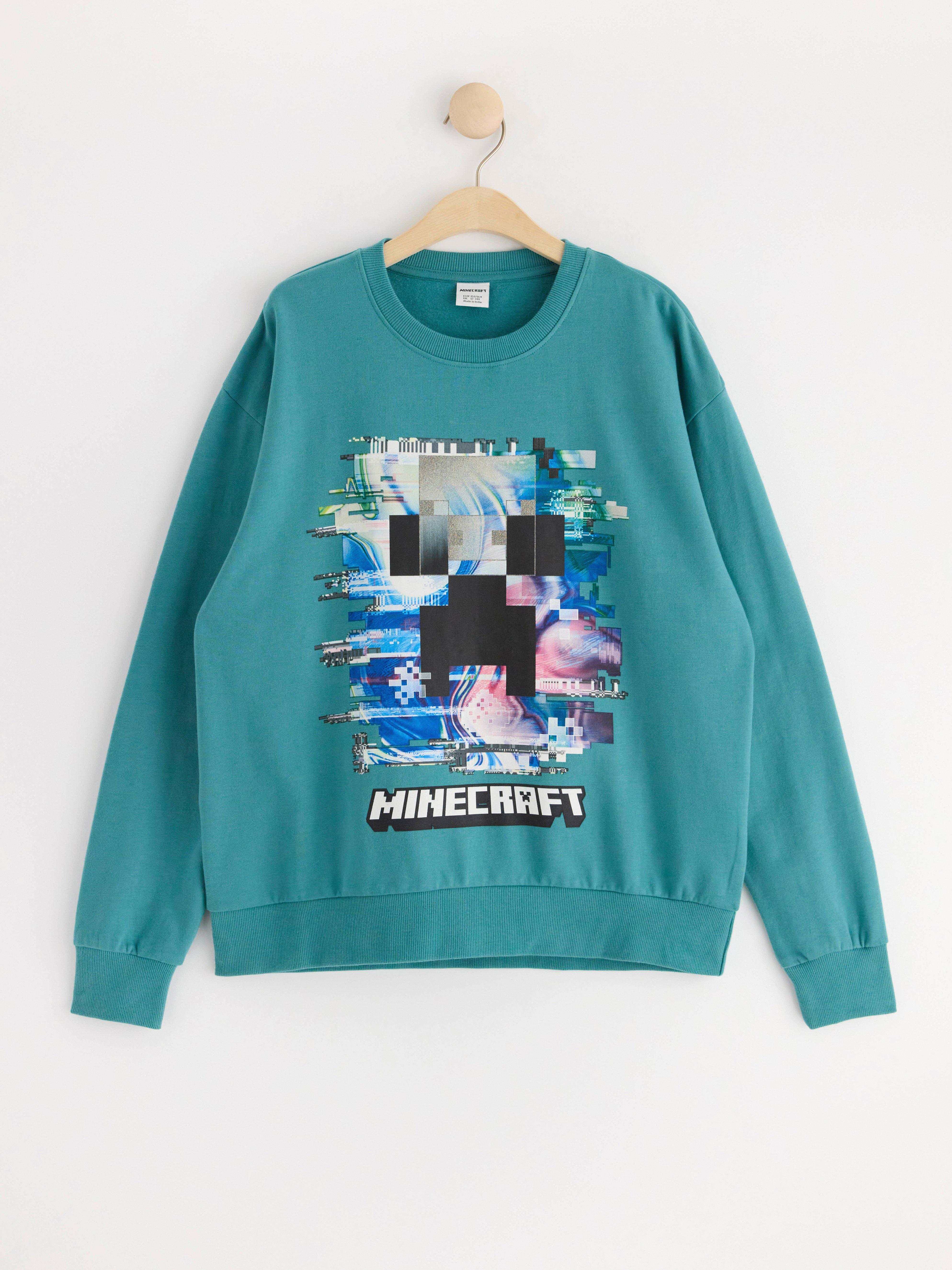 Minecraft Sweatshirt med borstad insida