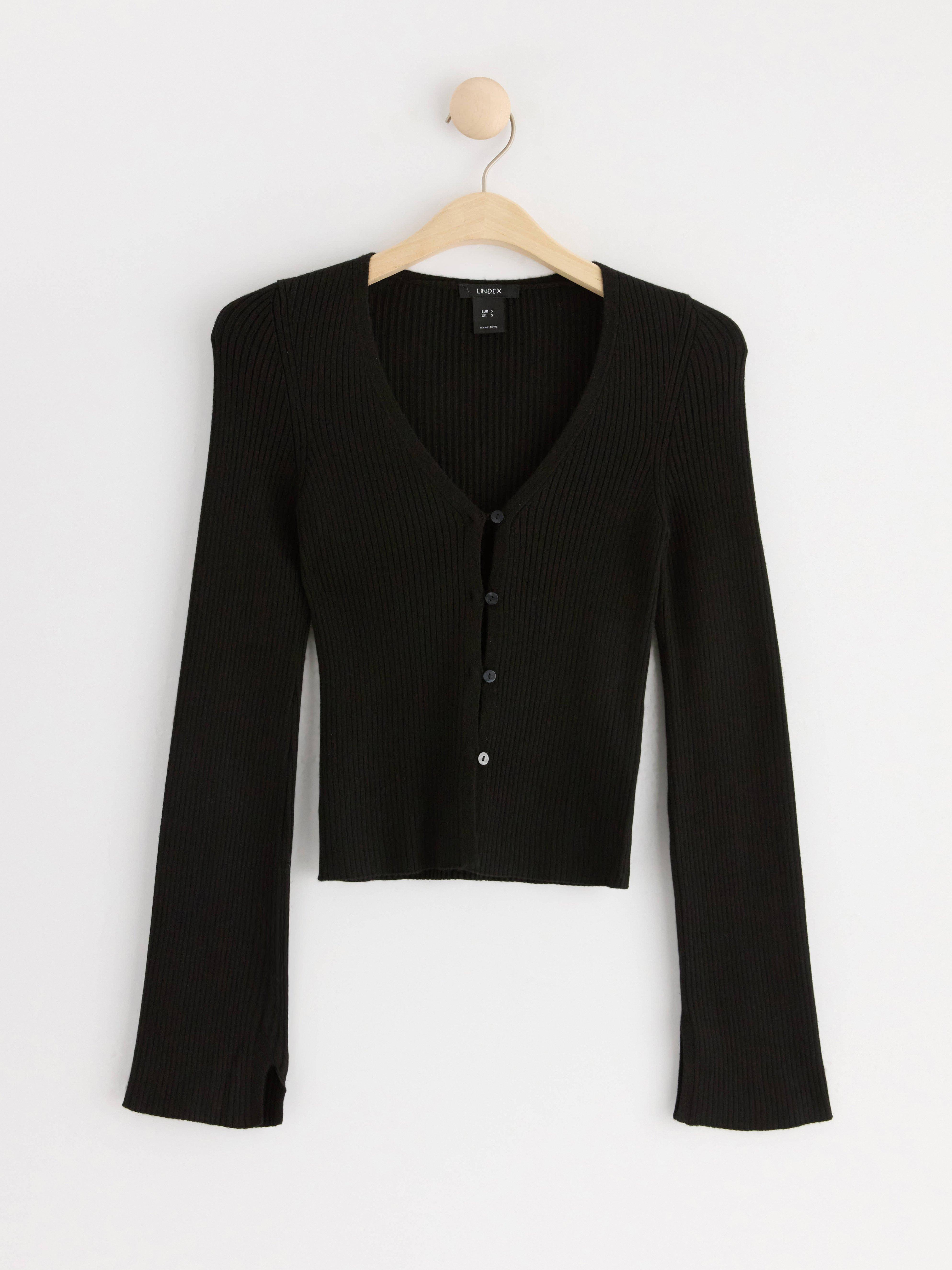 Cardigan - Dame - Svart